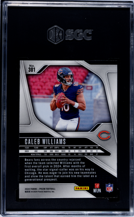 2024 Panini Prizm #301 Caleb Williams SGC 9.5
