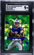 2024 Wild Card 5 Card Draw Stacked Deck Josh Allen Jack Of Clubs Green SGC 9