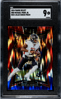 2024 Panini Select #80 Michael Penix Jr. Red & Blue Shock Prizm SGC 9