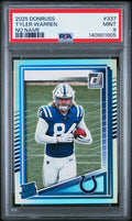 2025 Panini Donruss #337 Tyler Warren No Name PSA 9