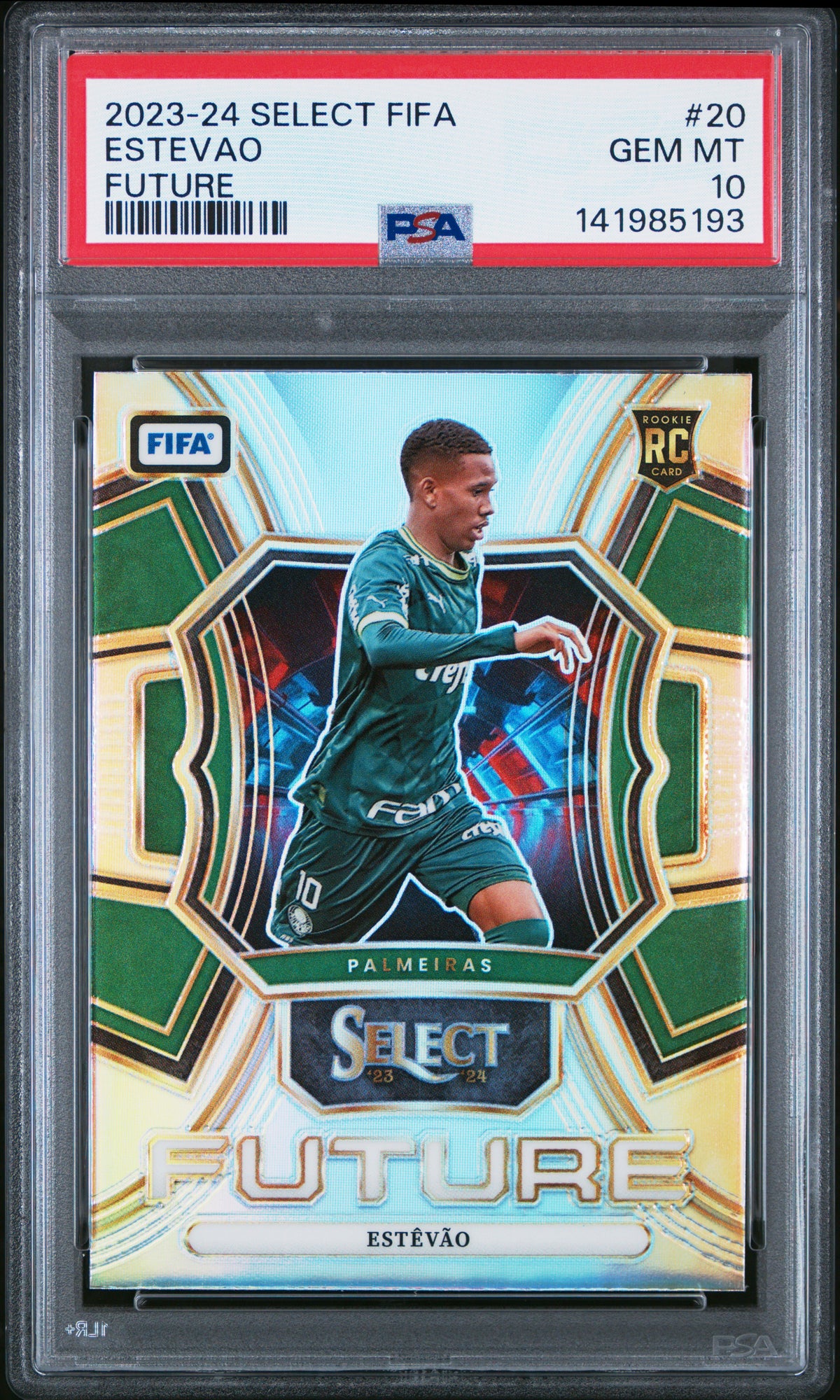 2023-24 Panini Select Fifa Select Future #20 Estevao PSA 10