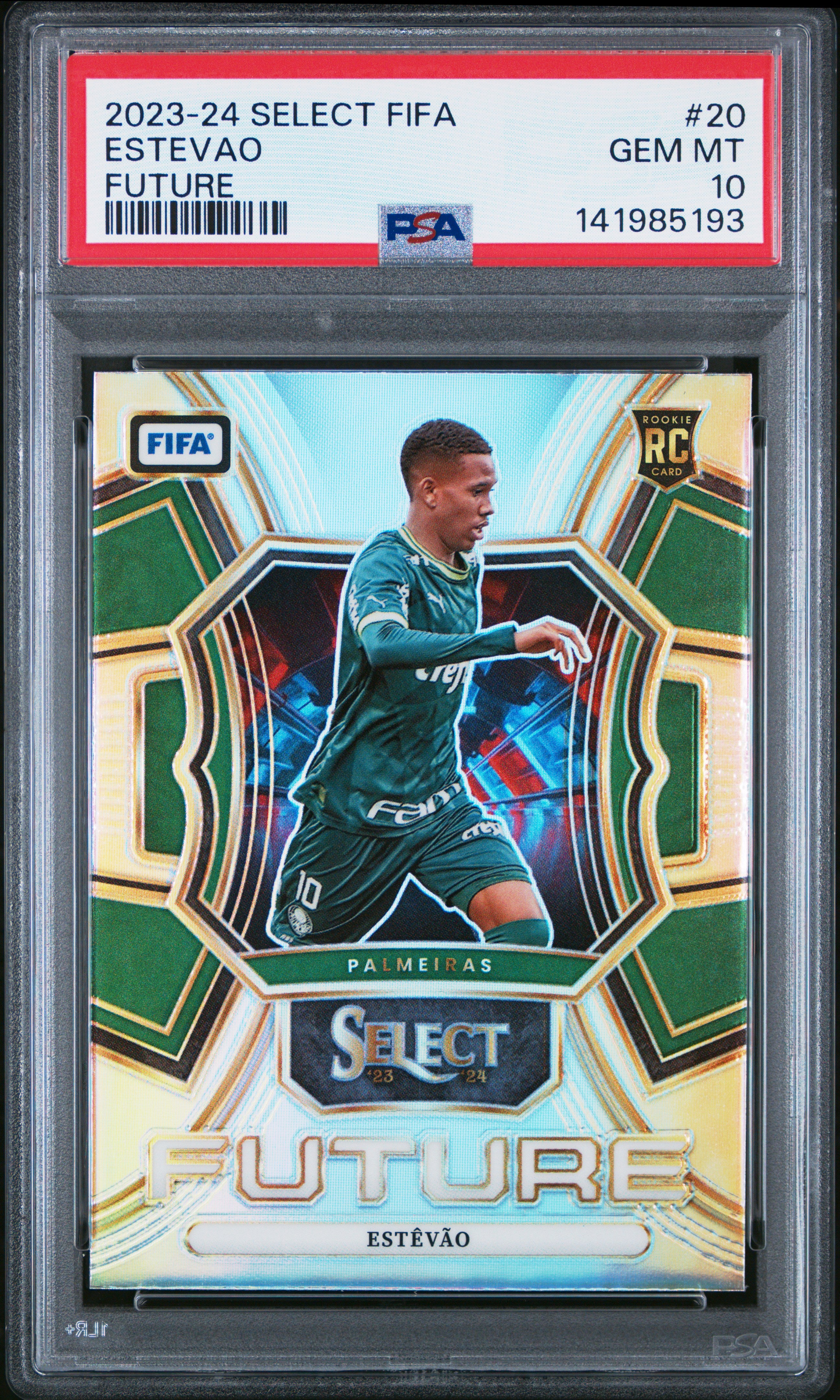 2023-24 Panini Select Fifa Select Future #20 Estevao PSA 10