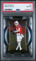 2024 Panini Select #27 Drake Maye PSA 8