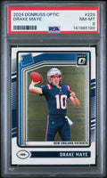 2024 Panini Donruss Optic #229 Drake Maye PSA 8