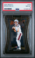 2024 Panini Select #379 Drake Maye PSA 8