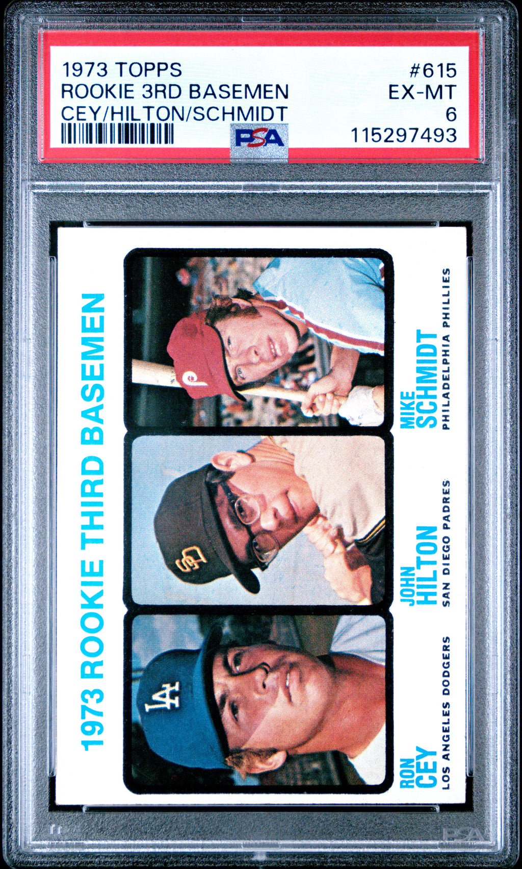 1973 #615 1973 Rookie Third Basemen (Ron Cey/John Hilton/Mike Schmidt)