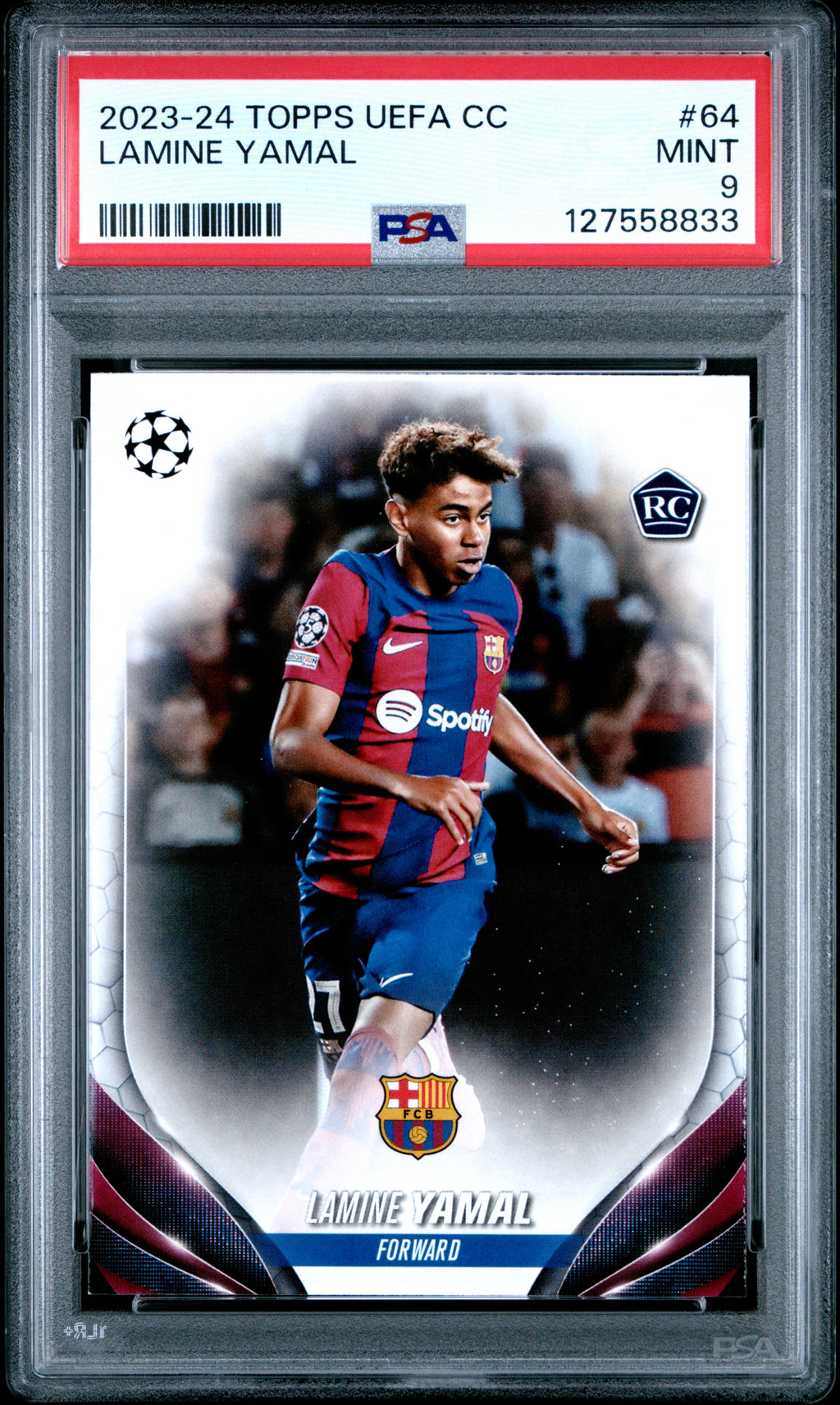 2023-24 Topps Uefa Club Competitions #64 Lamine Yamal PSA 9