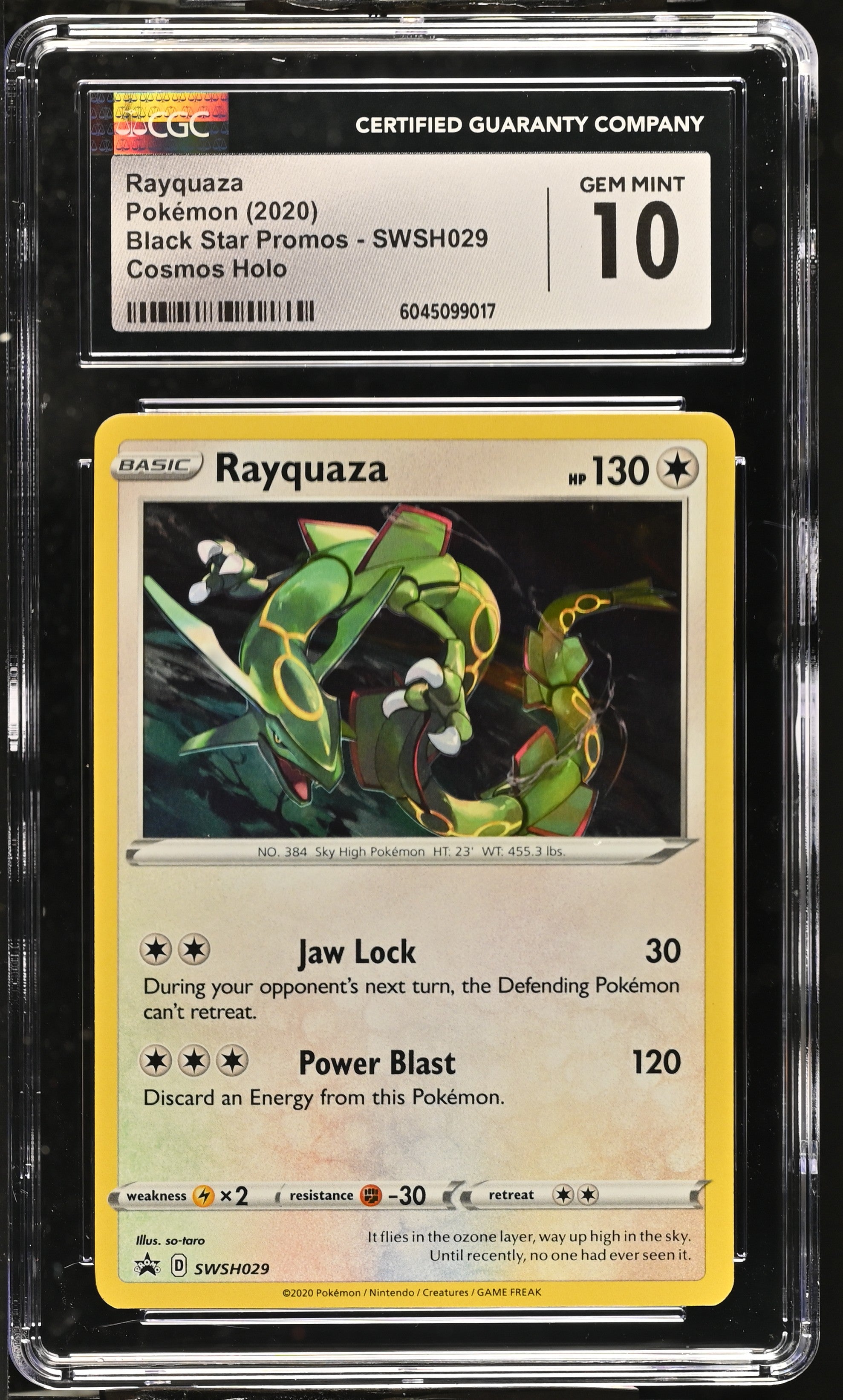 2020 Black Star Promos #SWSH029 Rayquaza CGC 10