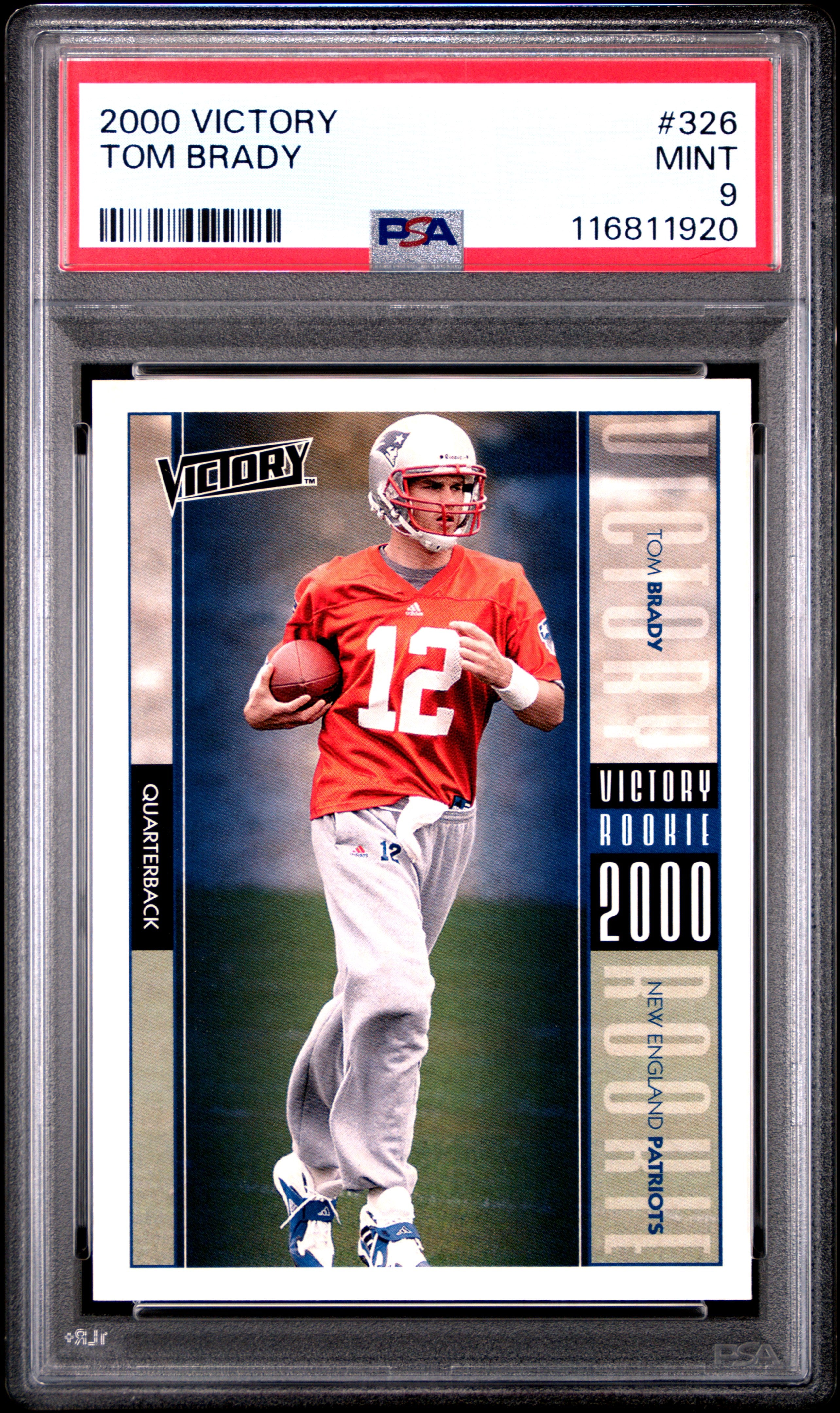 2000 Victory #326 Tom Brady PSA 9