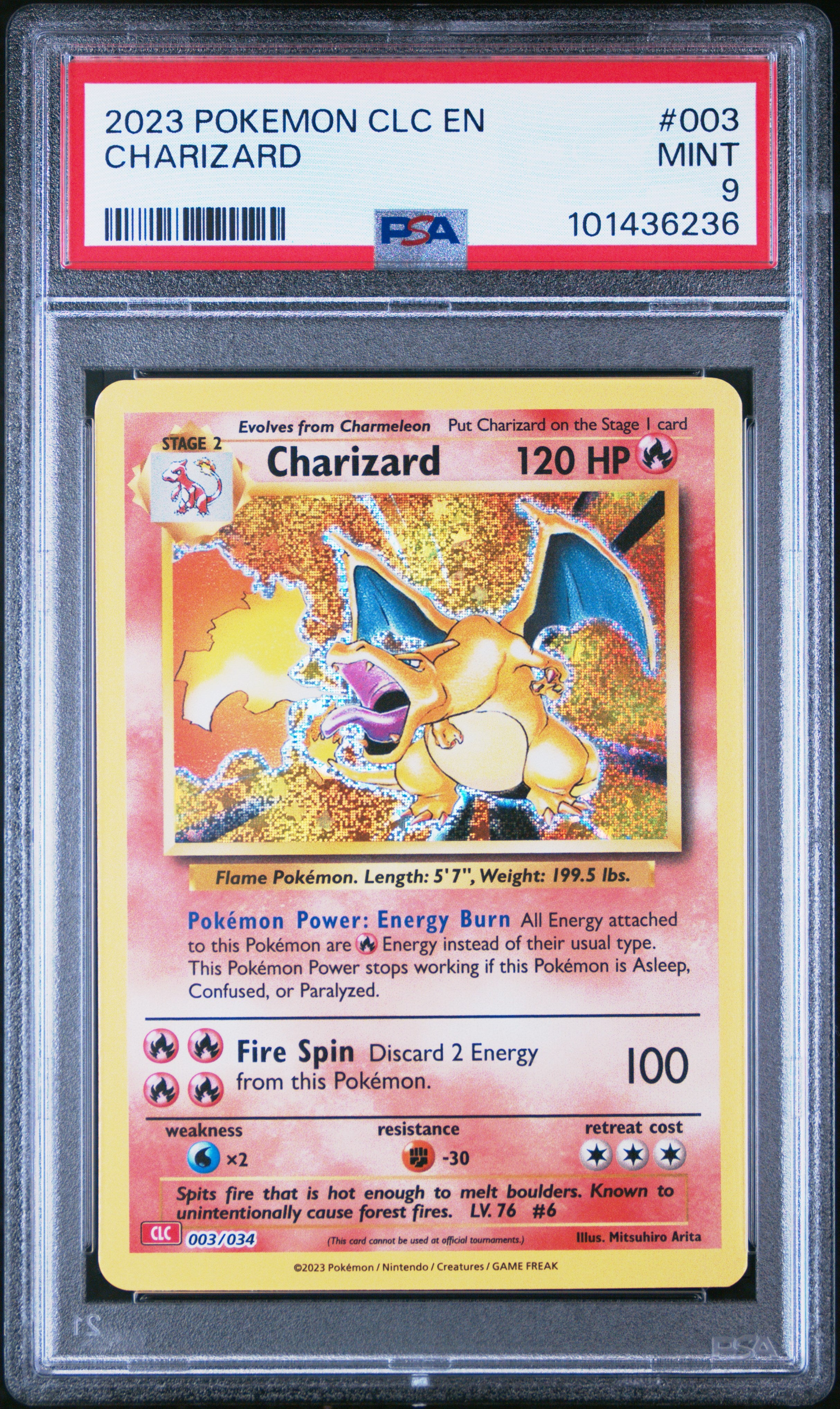 2023 Pokemon Charizard & Ho-Oh Ex Deck #003 Charizard PSA 9