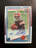 2025 Donruss Optic #203 Shedeur Sanders Rated Rookies RPS Autographs #/350