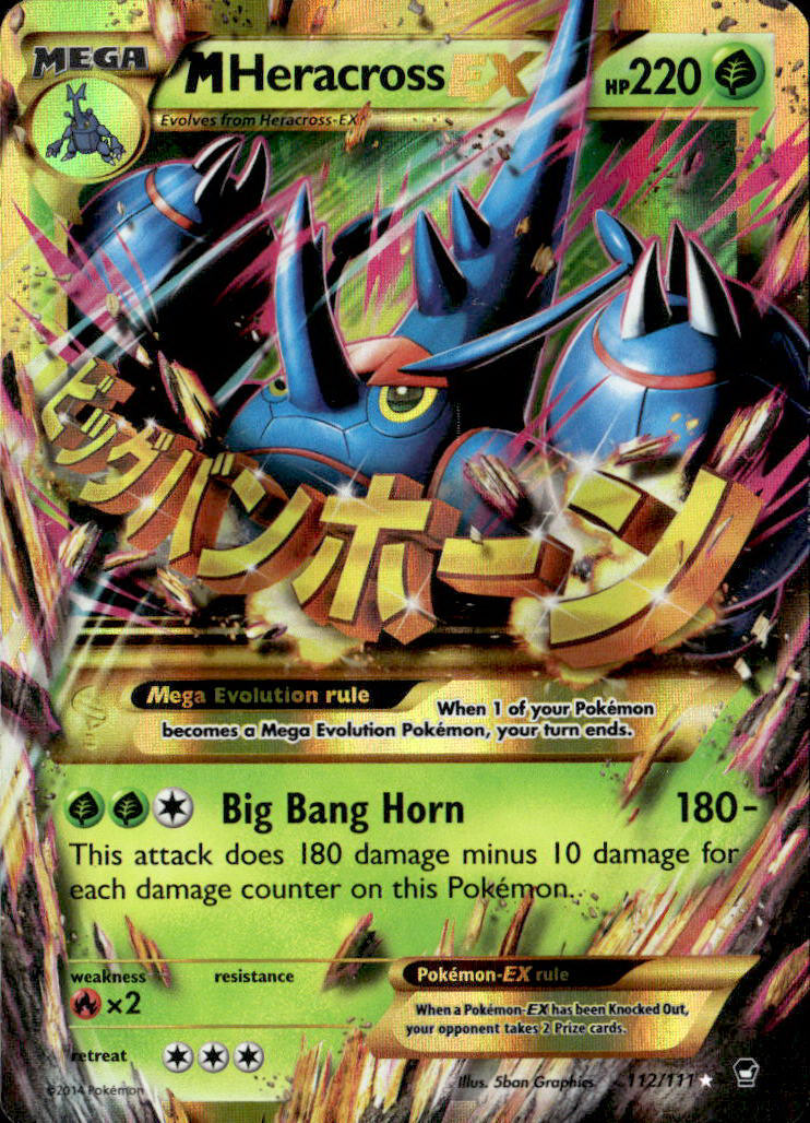 XY - Furious Fists #112/111 M Heracross EX (Secret)