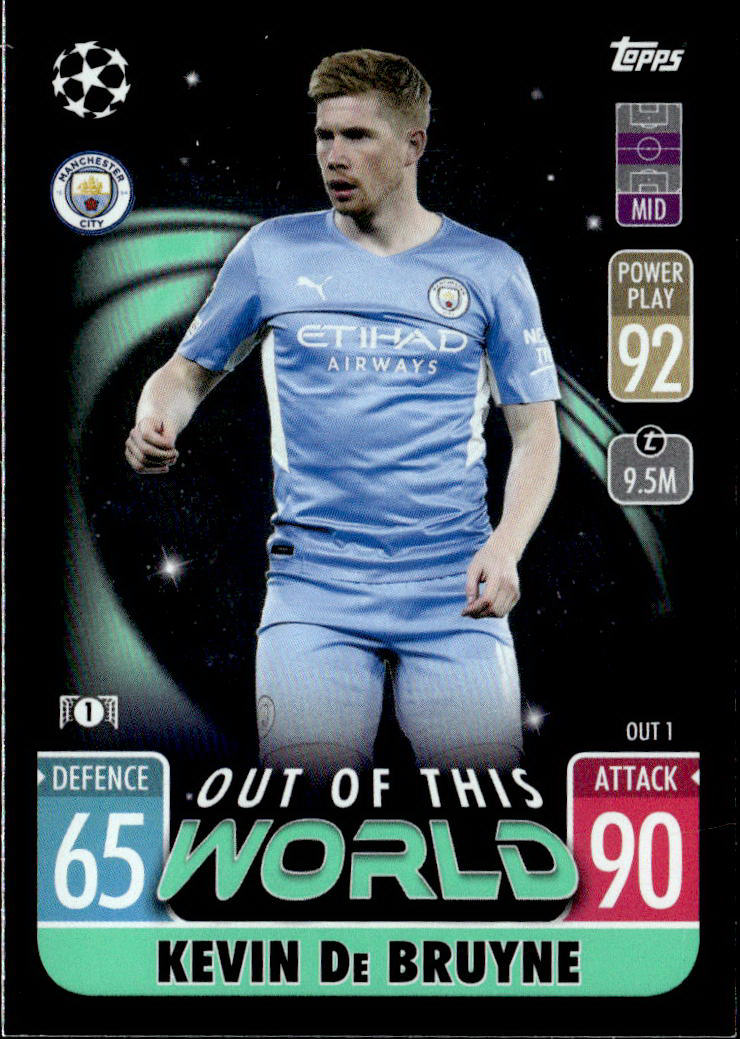2021-22 Topps Match - Out of This World #OUT1 Kevin De Bruyne
