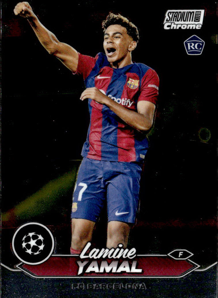 2023-24 Stadium Club Chrome UEFA Champions League #27 Lamine Yamal