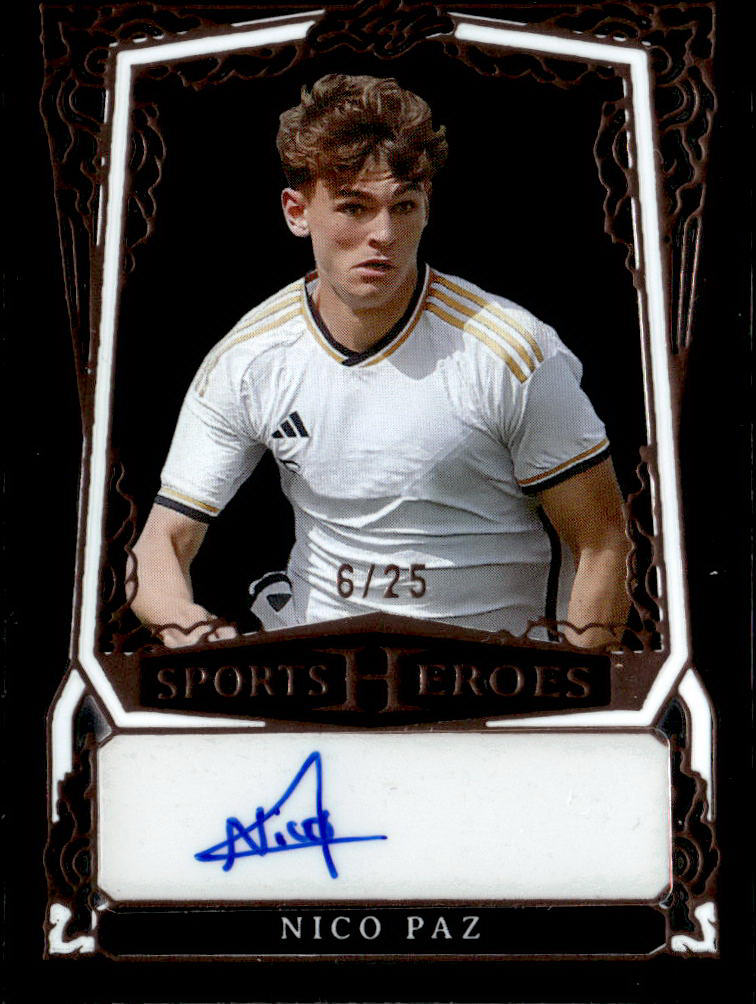 2025 Leaf Metal Sports Heroes #BA-NP1 Nico Paz Auto Acetate Bronze #/25