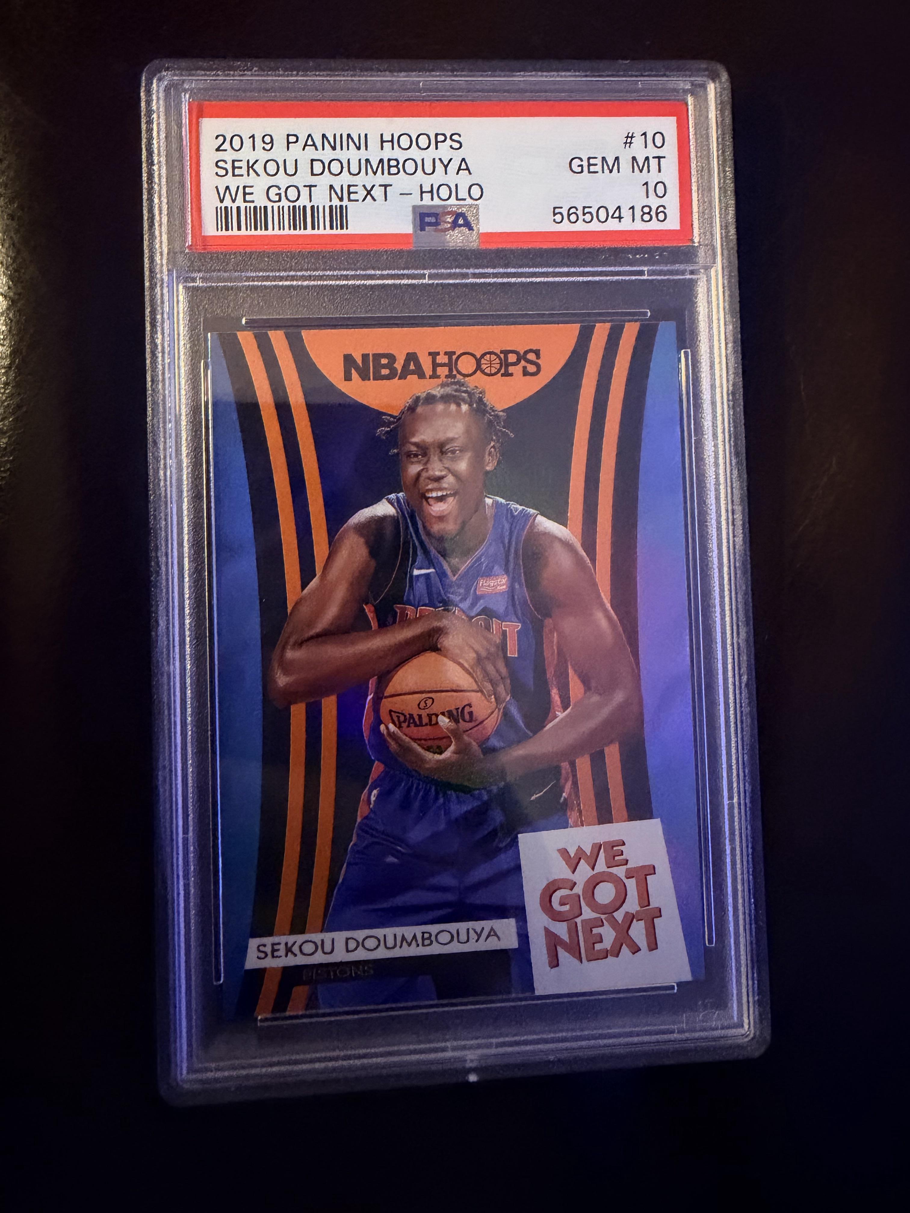 2019 Panini Hoops We Got Next #10 Sekou Doumbouya We Got Next-Holo PSA 10