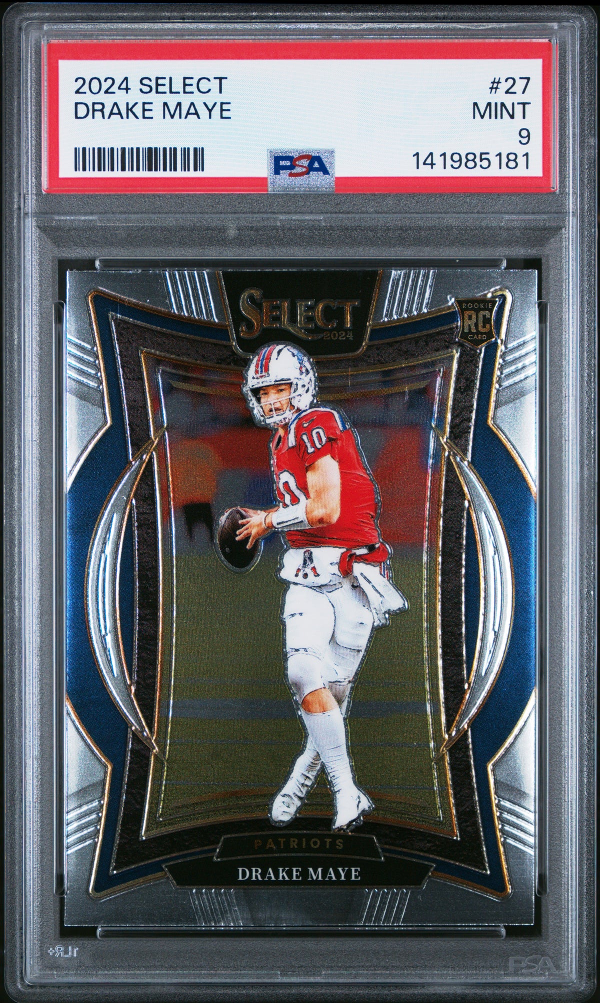 2024 Panini Select #27 Drake Maye PSA 9