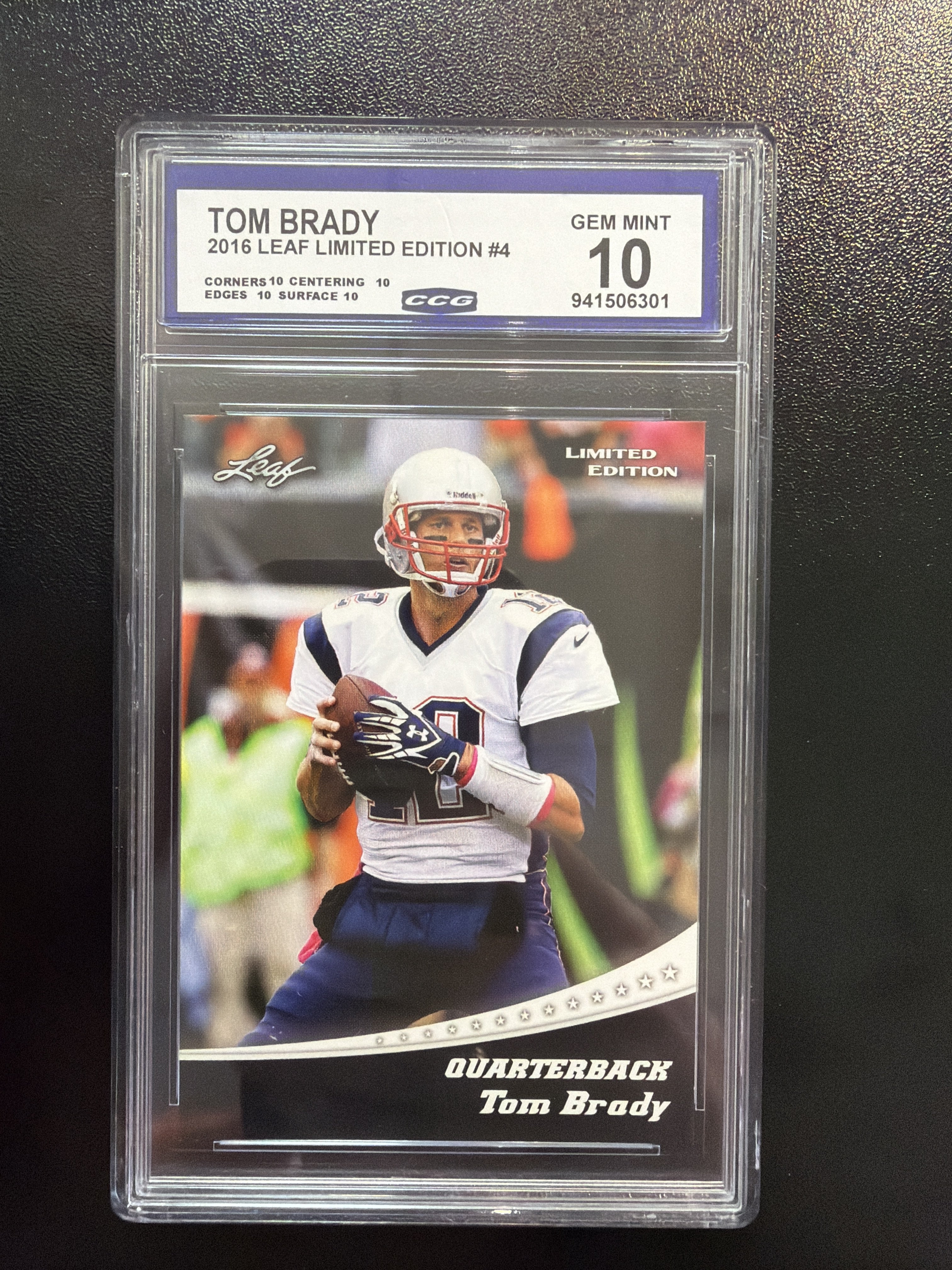 2016 Leaf Special Release Limited Edition #4 Tom Brady