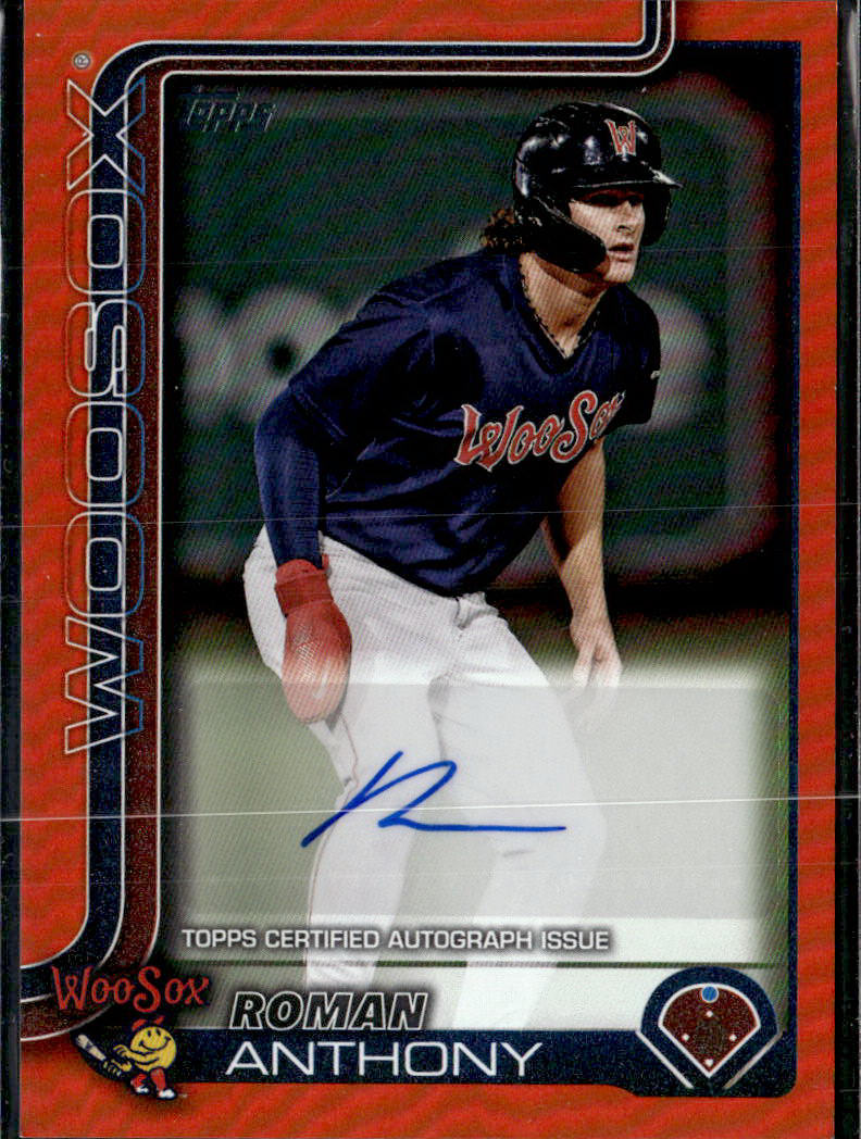 2025 Topps Pro Debut #PD-12 Roman Anthony Autograph Orange Foil #/25