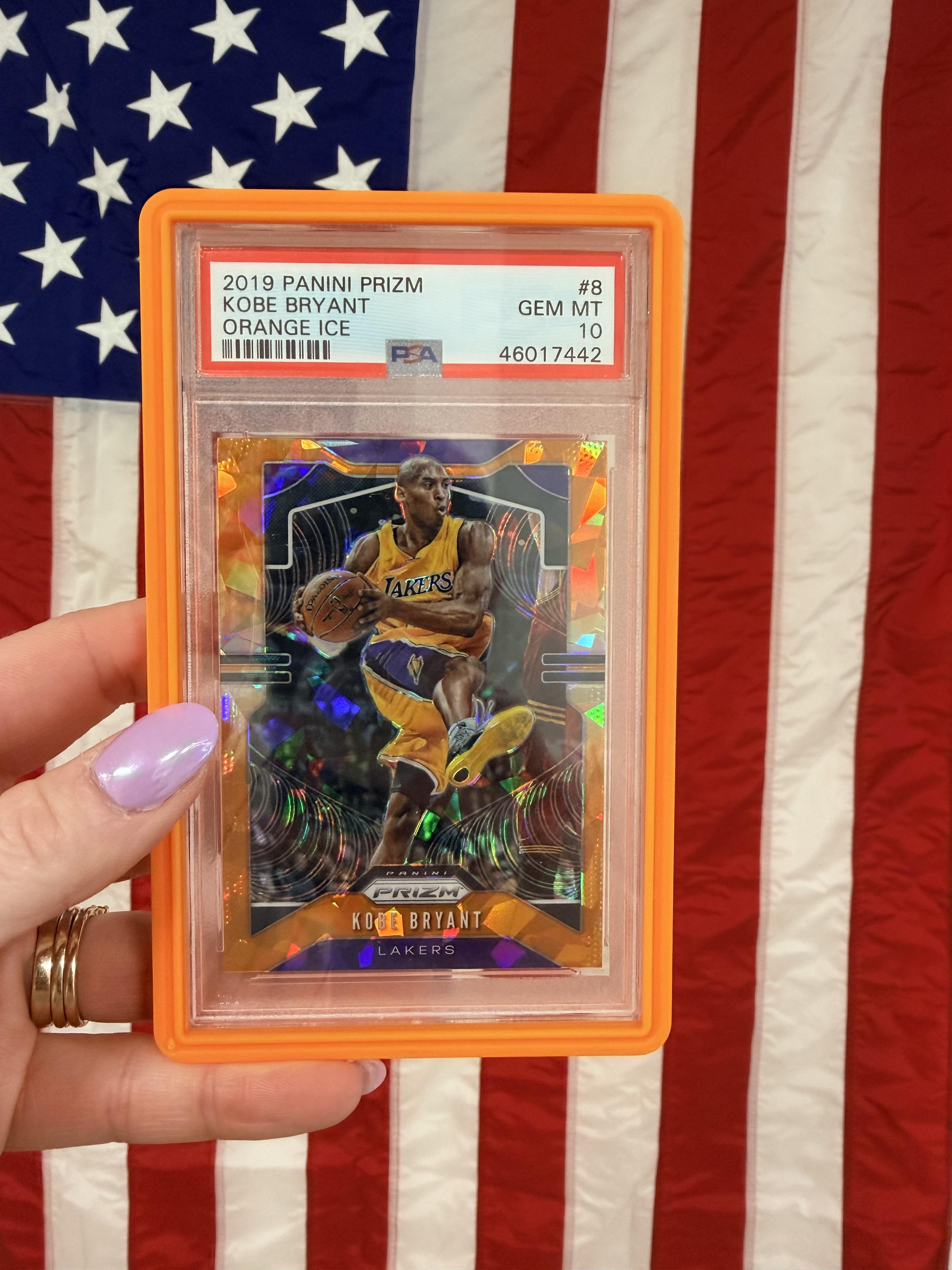 2019 Panini Prizm #8 Kobe Bryant Orange Ice PSA 10