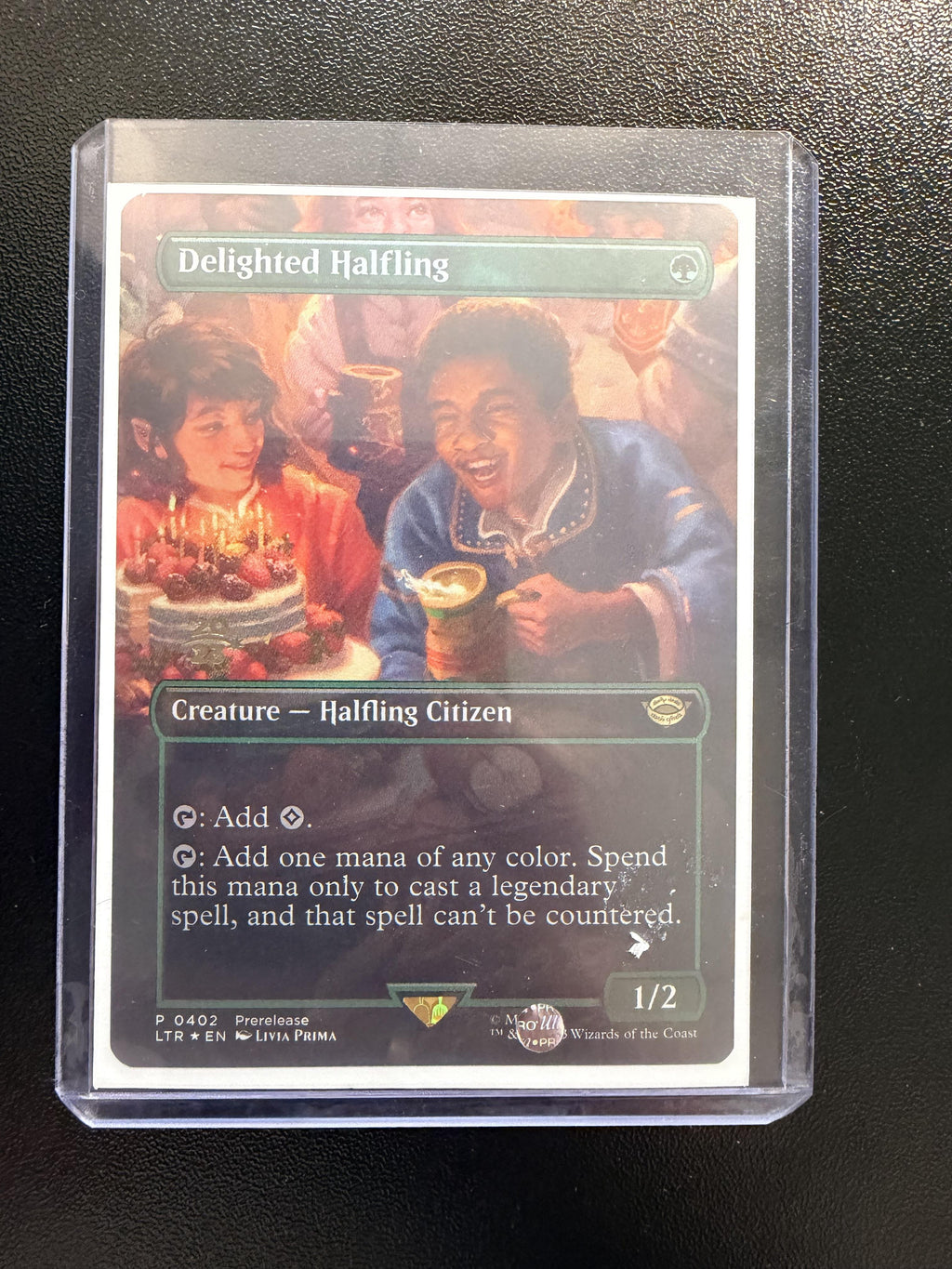 Tales of Middle-earth #402 Delighted Halfling (Borderless)