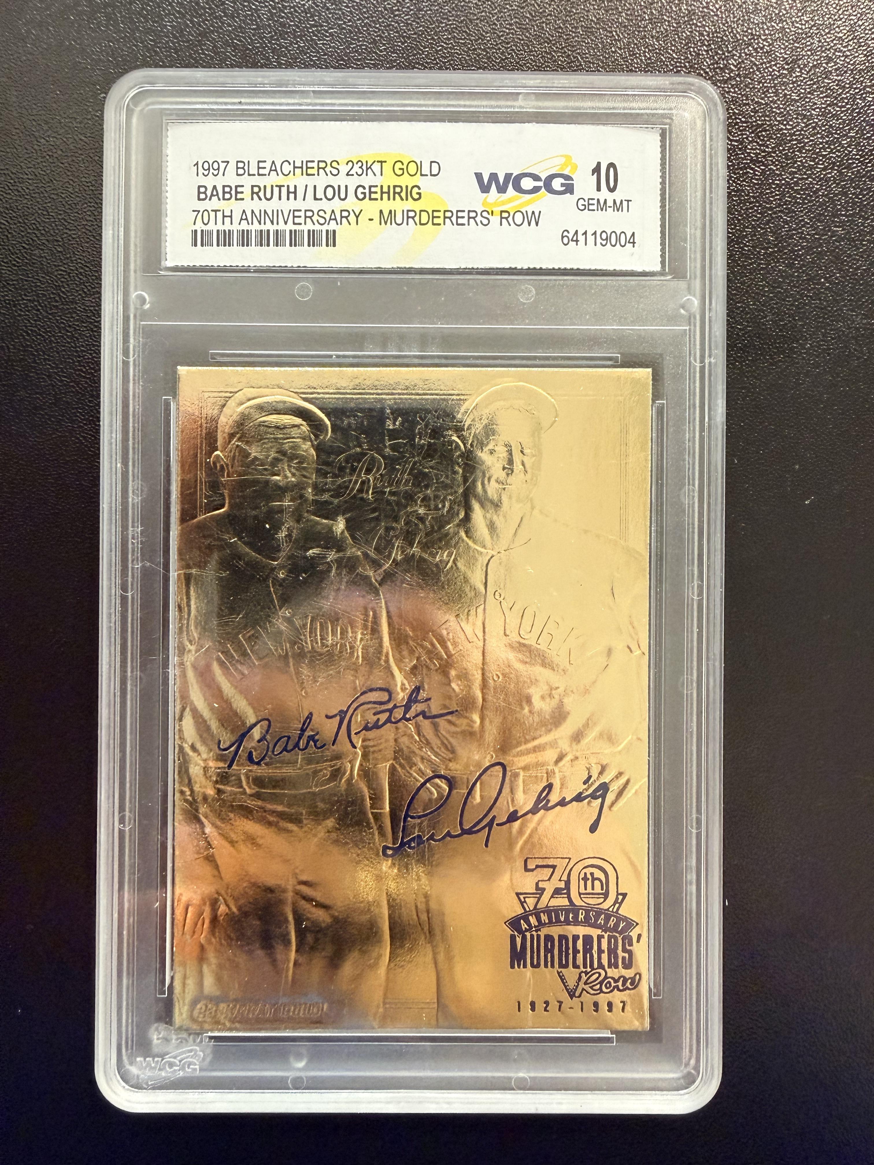 Bleachers 23KT Gold Babe Ruth / Lou Gehrig