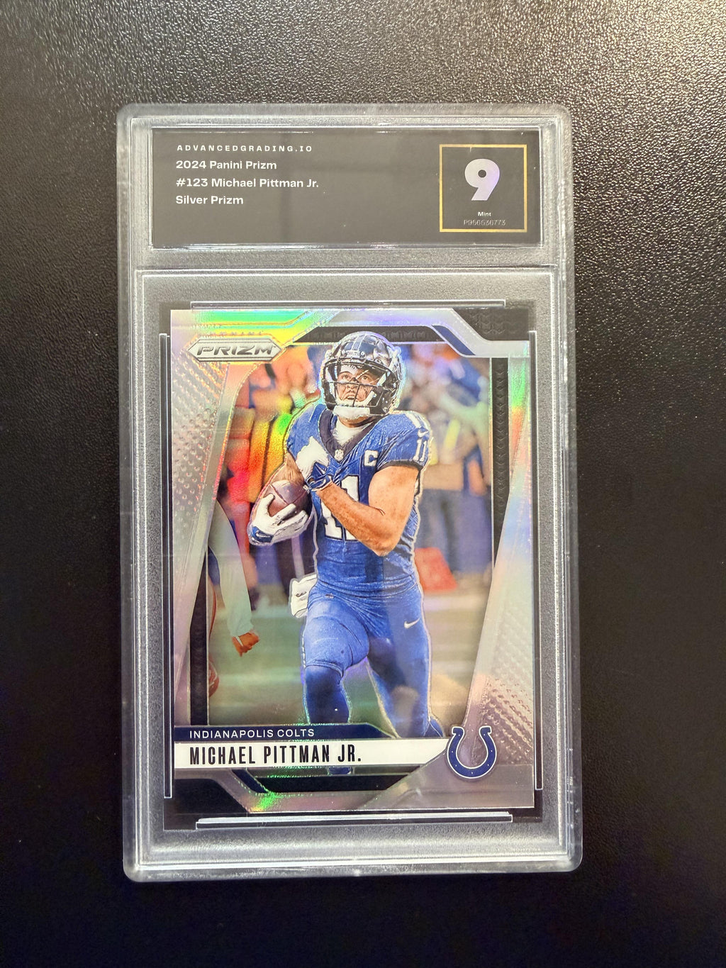 2024 Panini Prizm #123 Michael Pittman Jr. Red White and Blue
