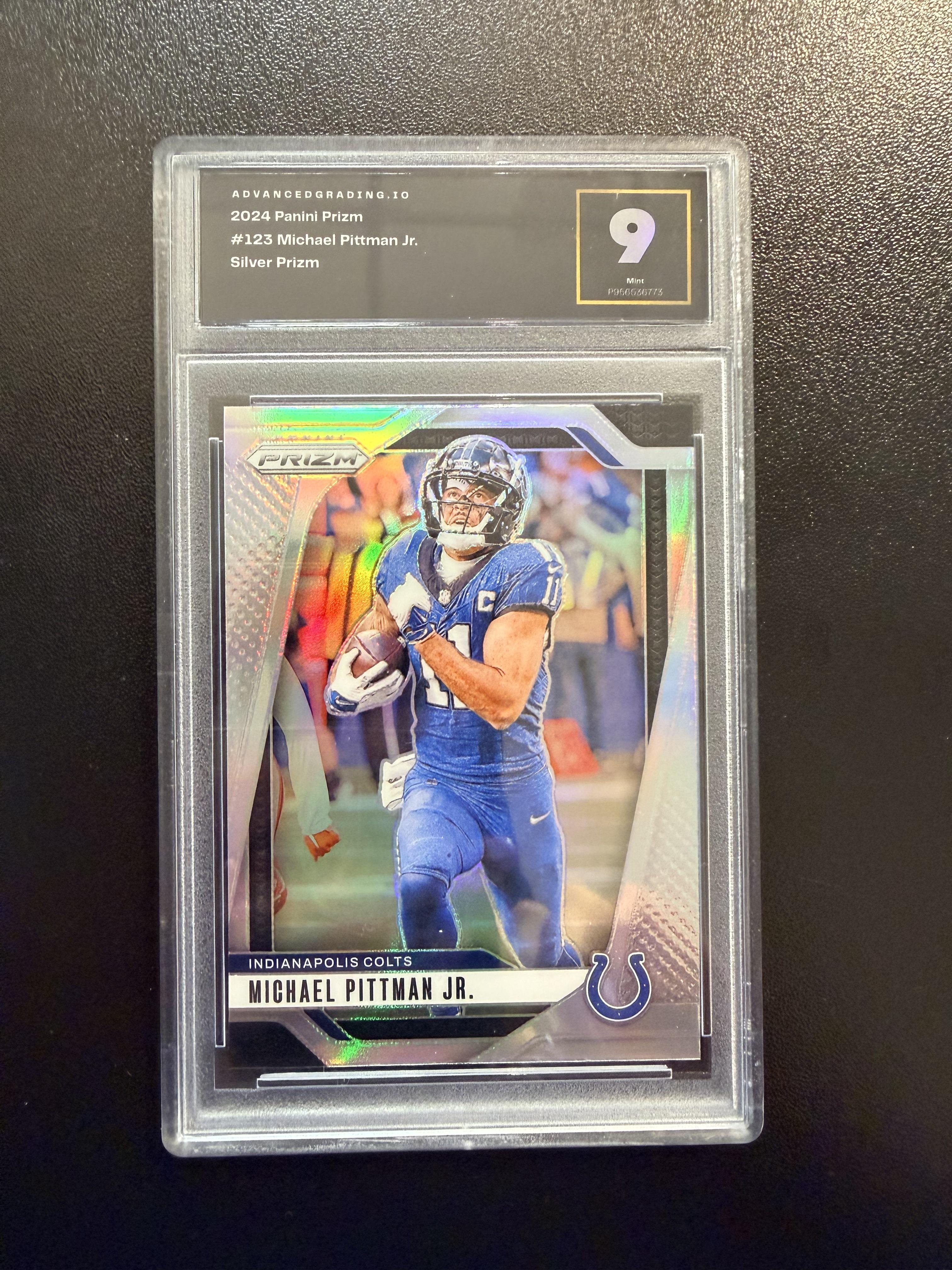 2024 Panini Prizm #123 Michael Pittman Jr. Red White and Blue
