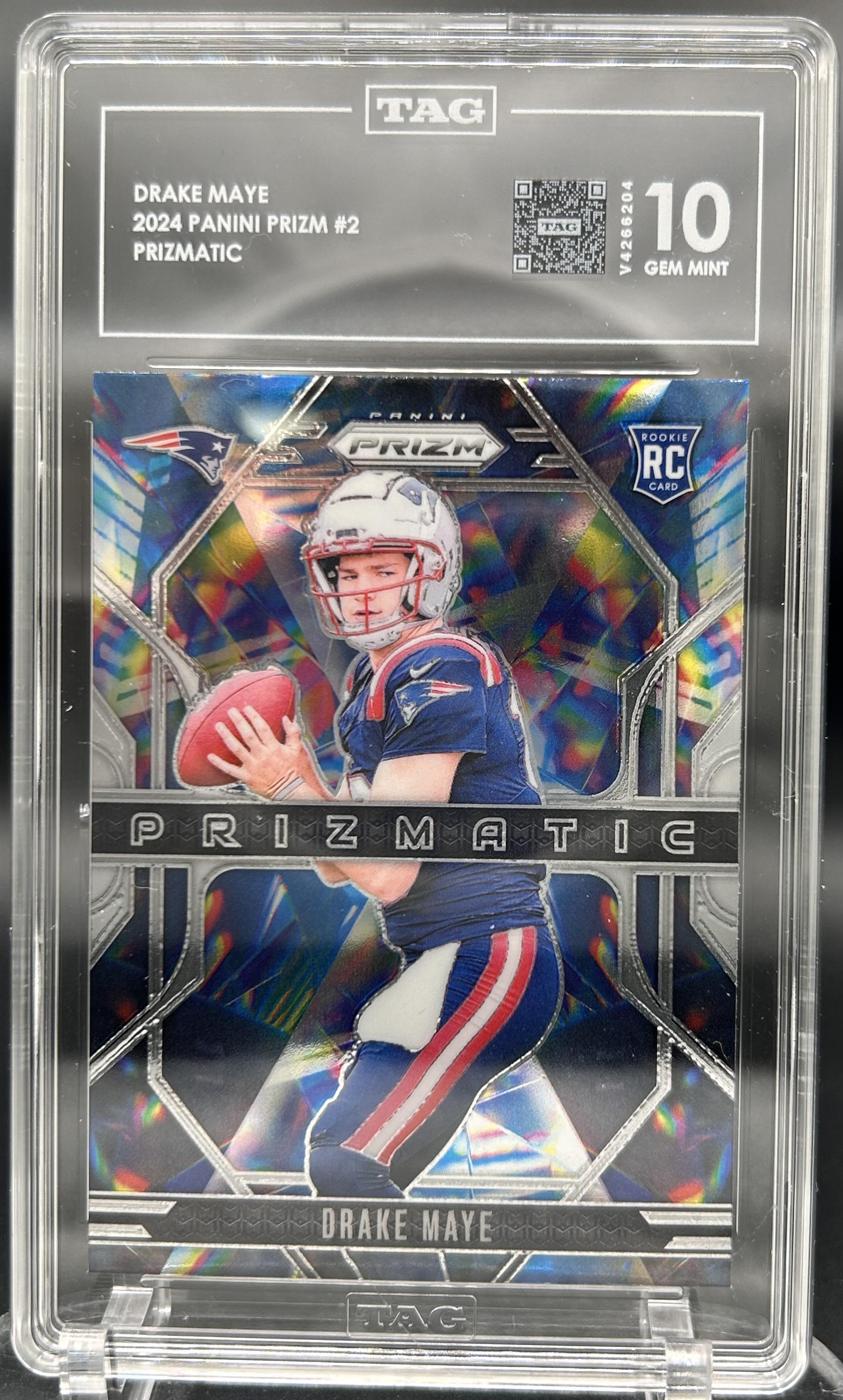 Drake Maye 2024 Panini Prizm #2 Prizmatic