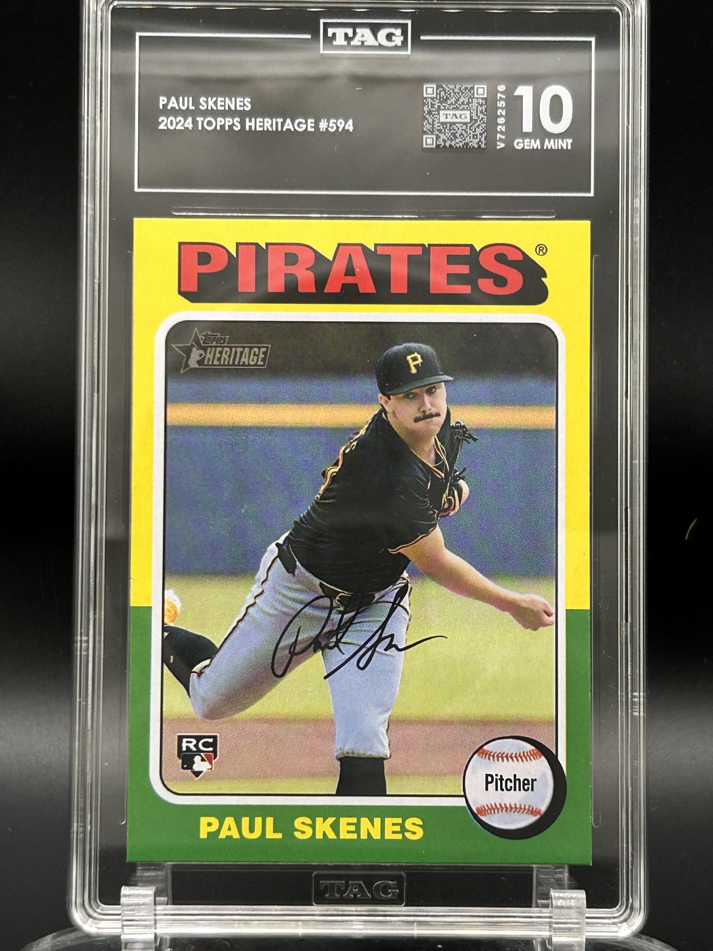2024 Topps Heritage #594c Paul Skenes TAG 10