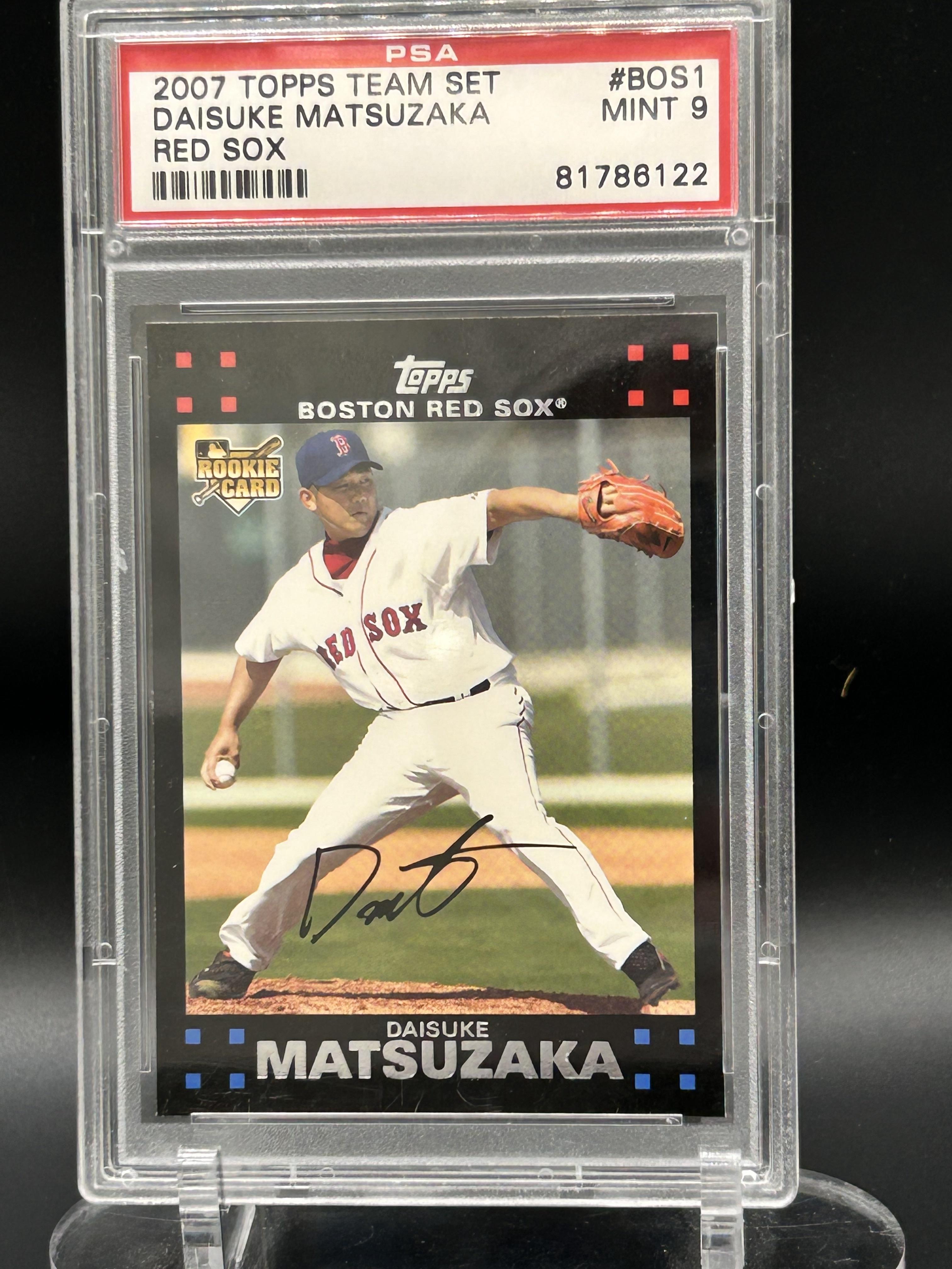 2007 Topps Boston Red Sox #BOS1 Daisuke Matsuzaka PSA 9