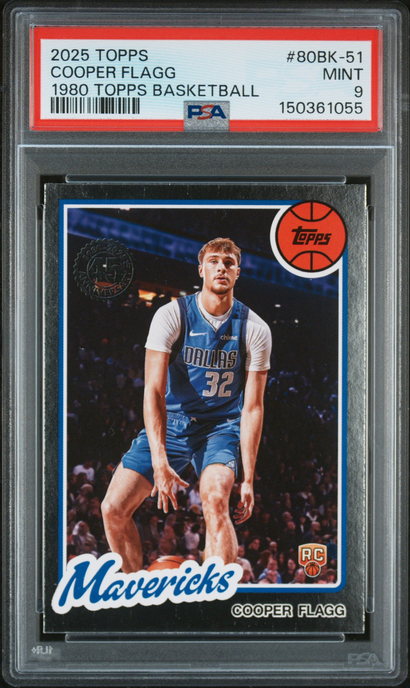 2025 Topps 1980-81 Topps Basketball #80BK-51 Cooper Flagg PSA 9
