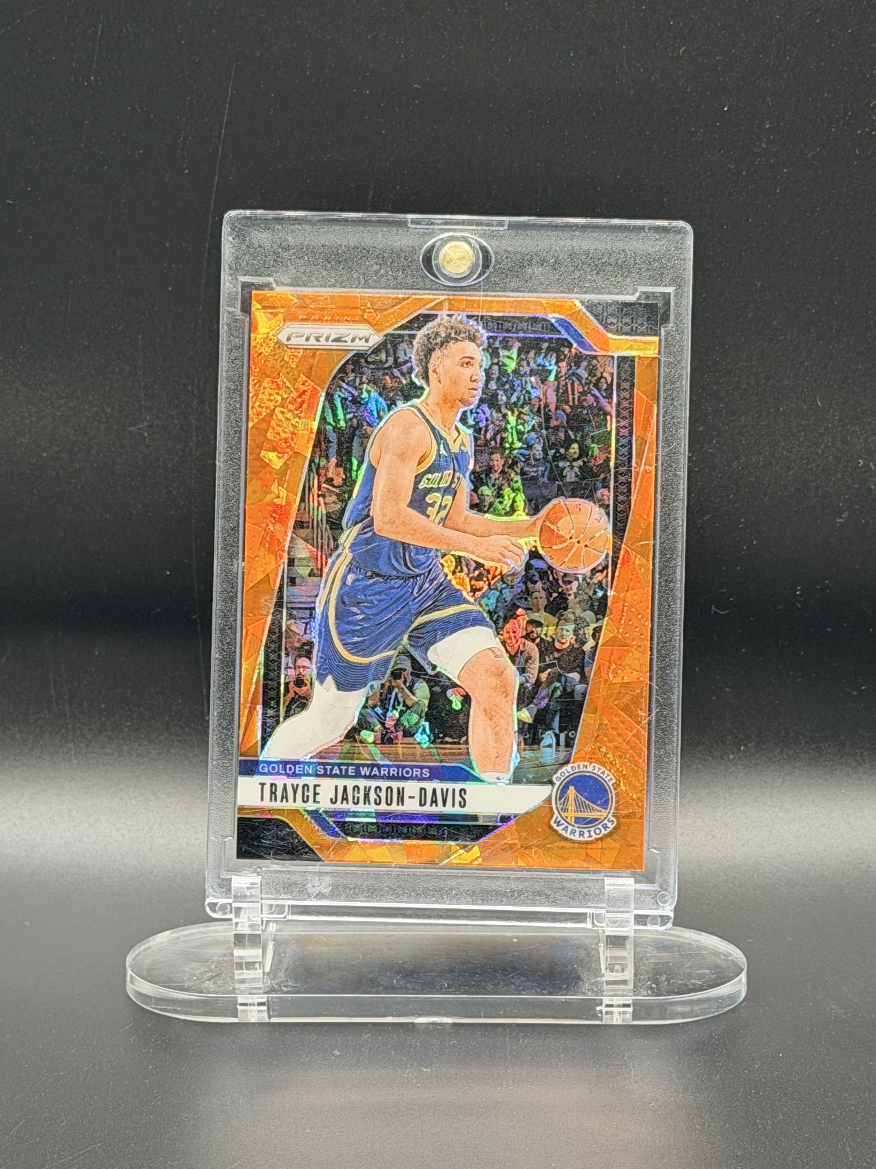 2024-25 Panini Prizm #188 Trayce Jackson-Davis Prizms Orange Ice