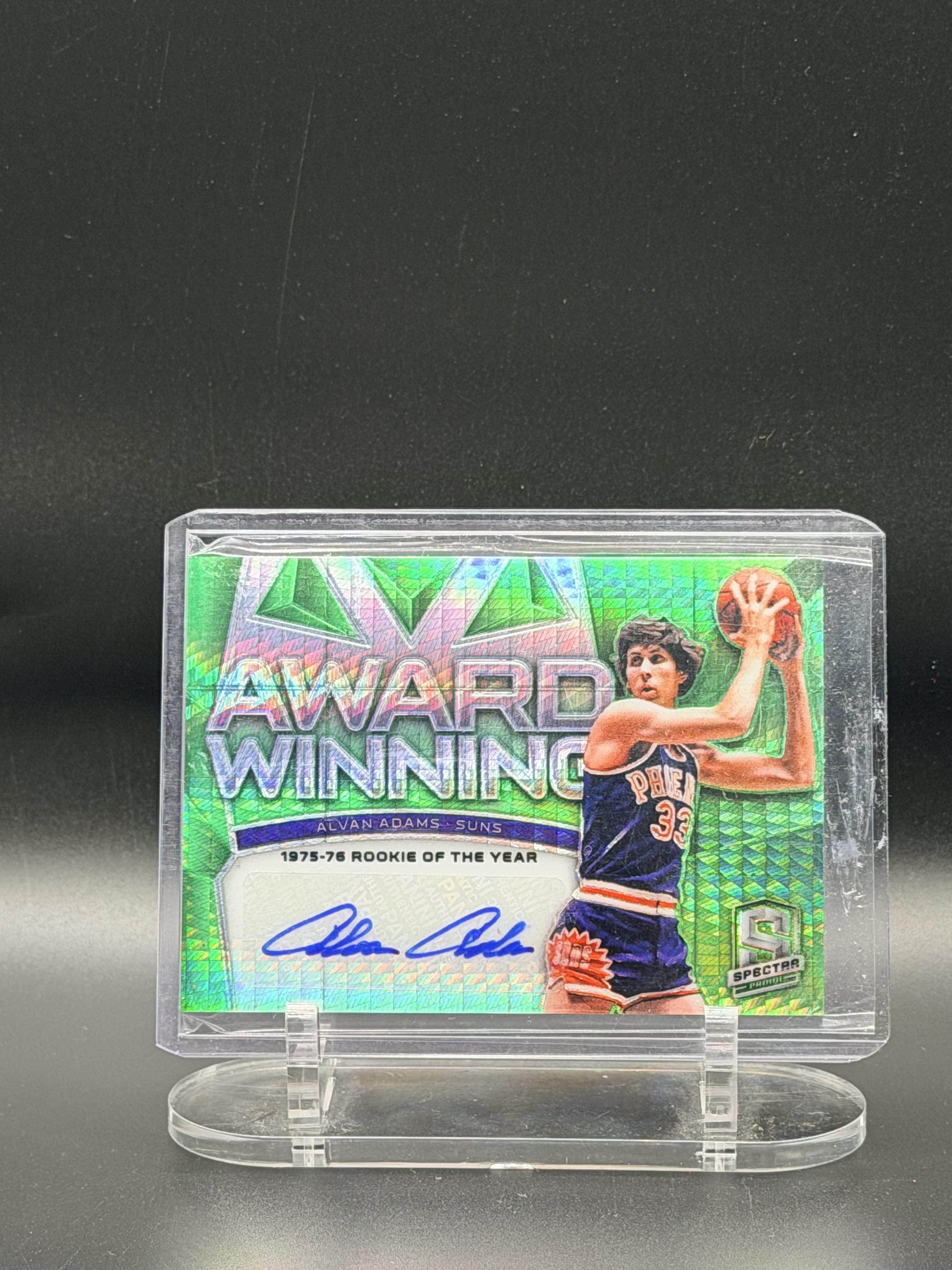 Prizm Alvan Adams Panini Spectra Auto /49
