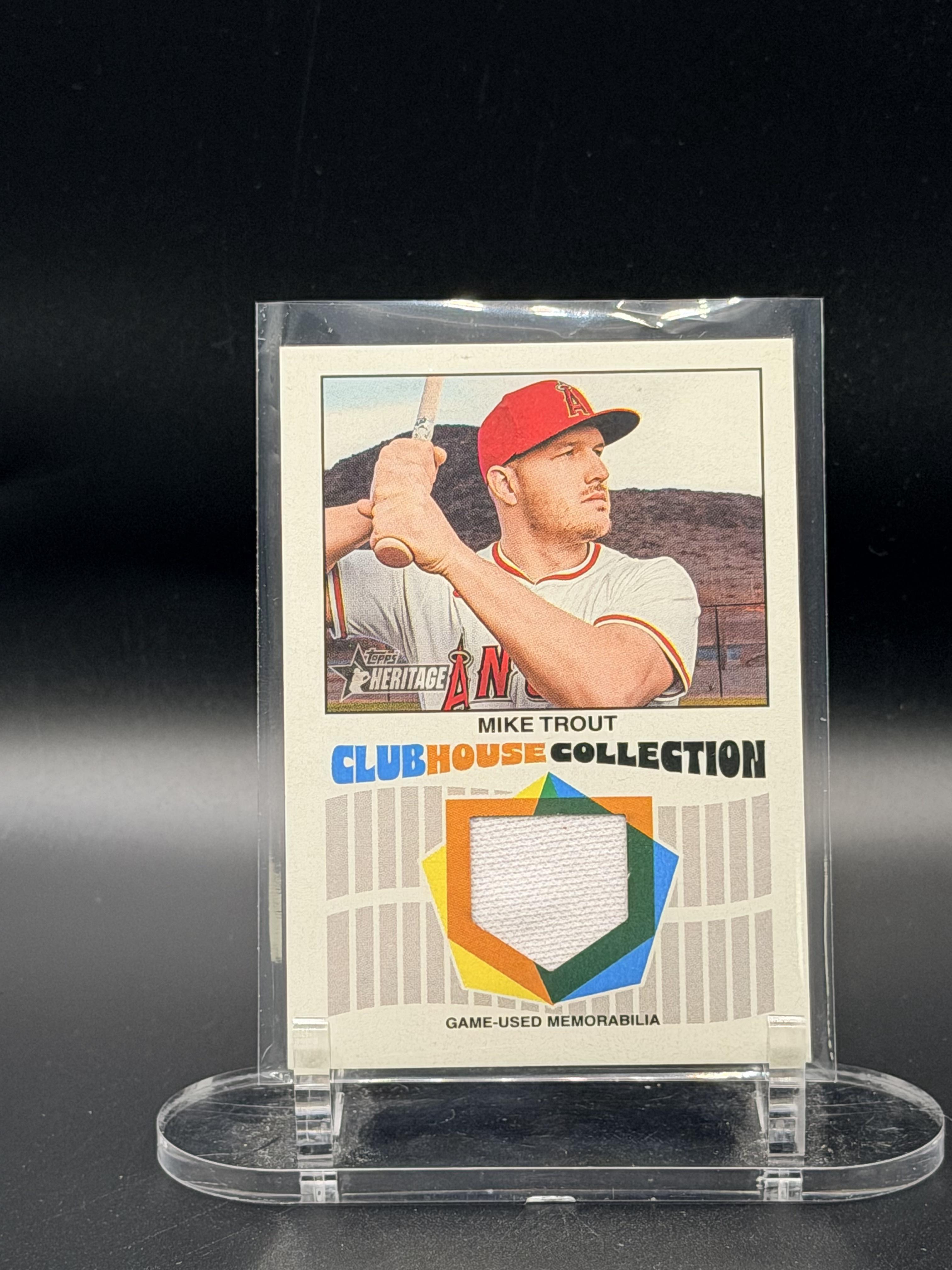 2026 Topps Heritage #CCR-MT Mike Trout Clubhouse Collection Relics
