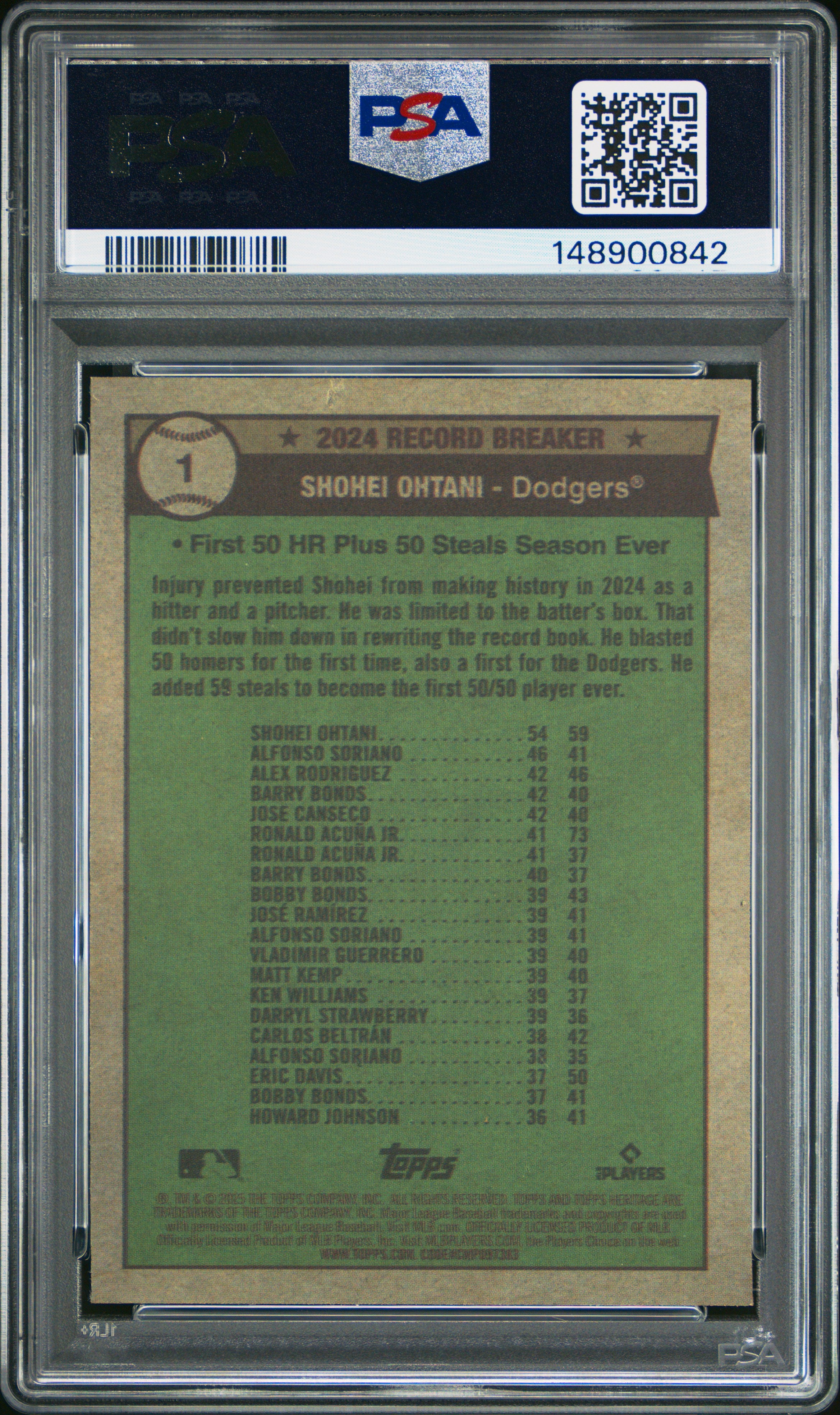2025 Topps Heritage #1 Shohei Ohtani Chrome-Silver Sparkle Ref PSA 9