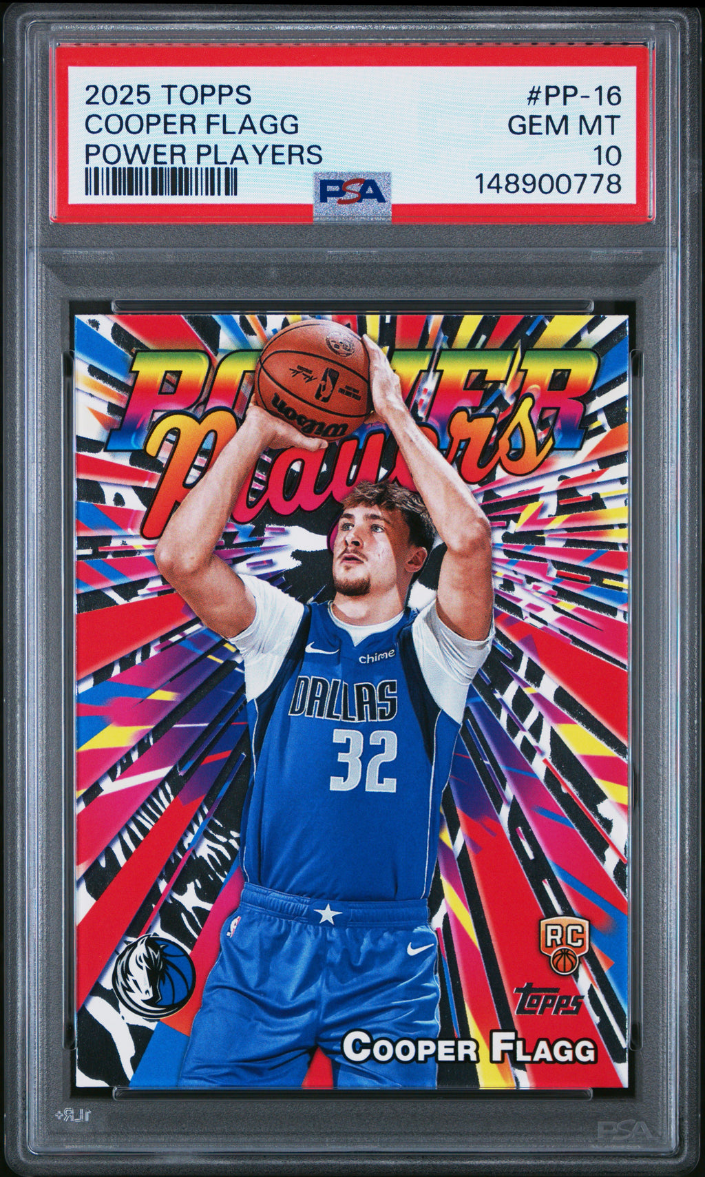 2025 Topps Power Players #PP-16 Cooper Flagg PSA 10