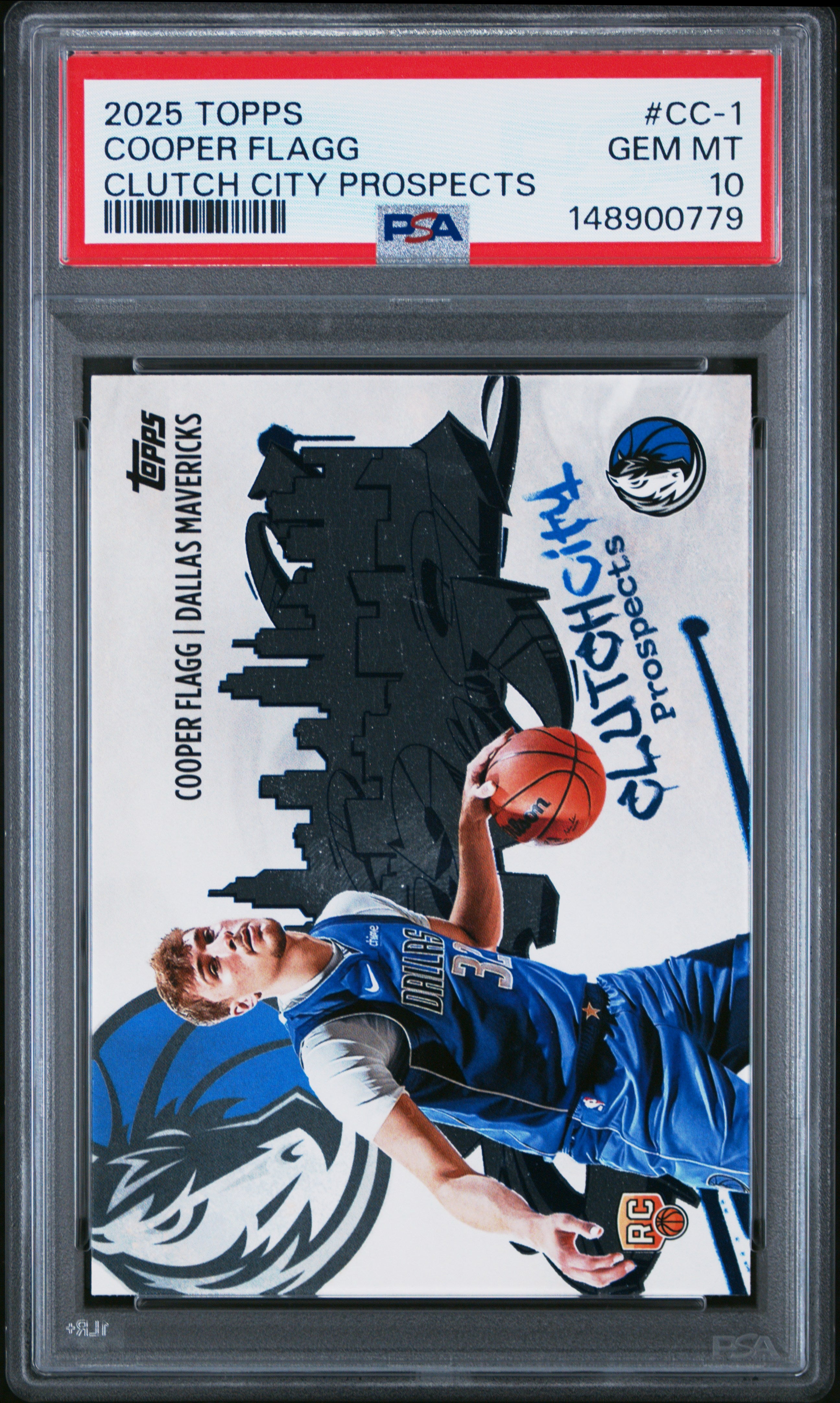 2025 Topps Clutch City Prospects #CC-1 Cooper Flagg PSA 10