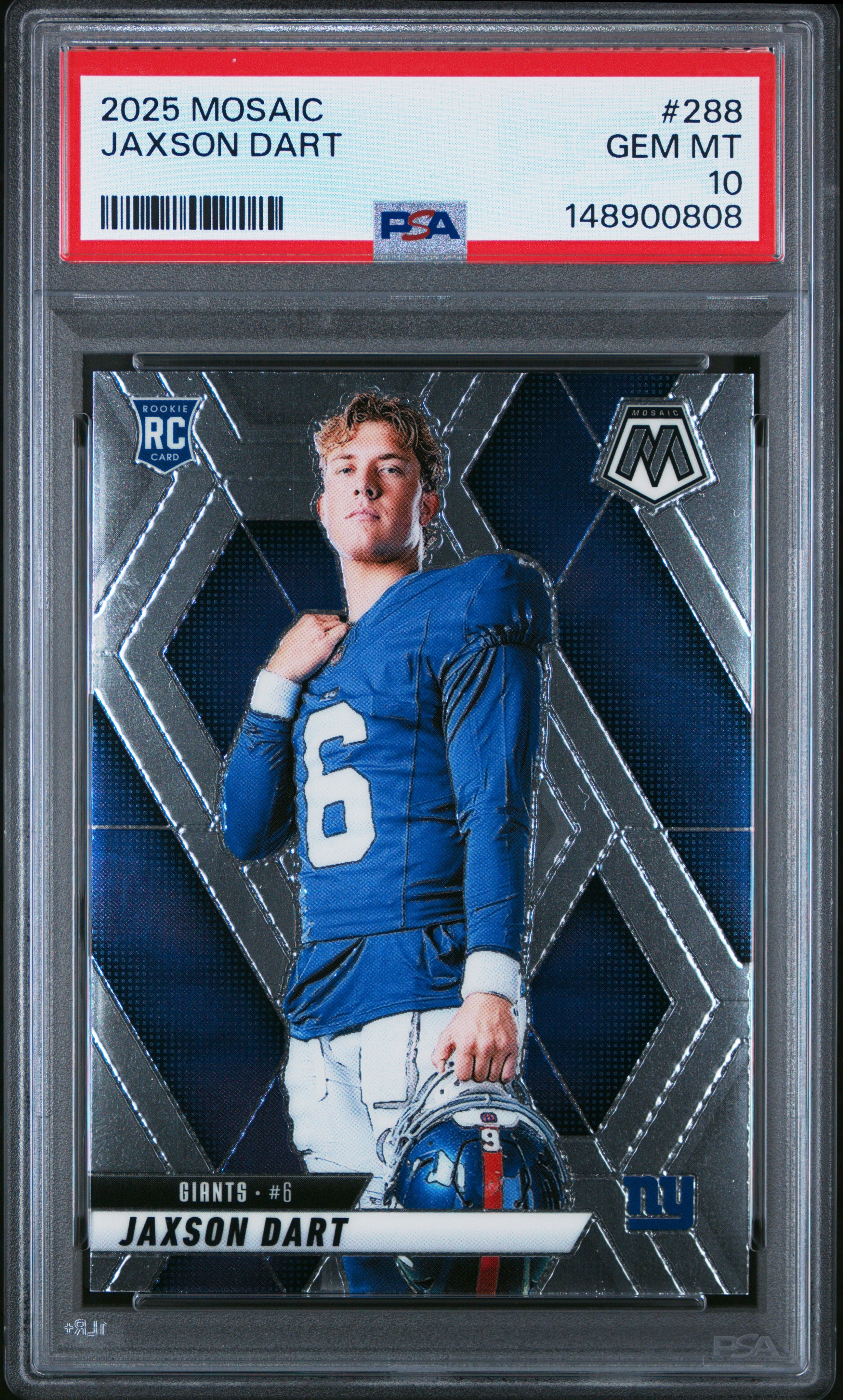 2025 Panini Mosaic #288 Jaxson Dart PSA 10