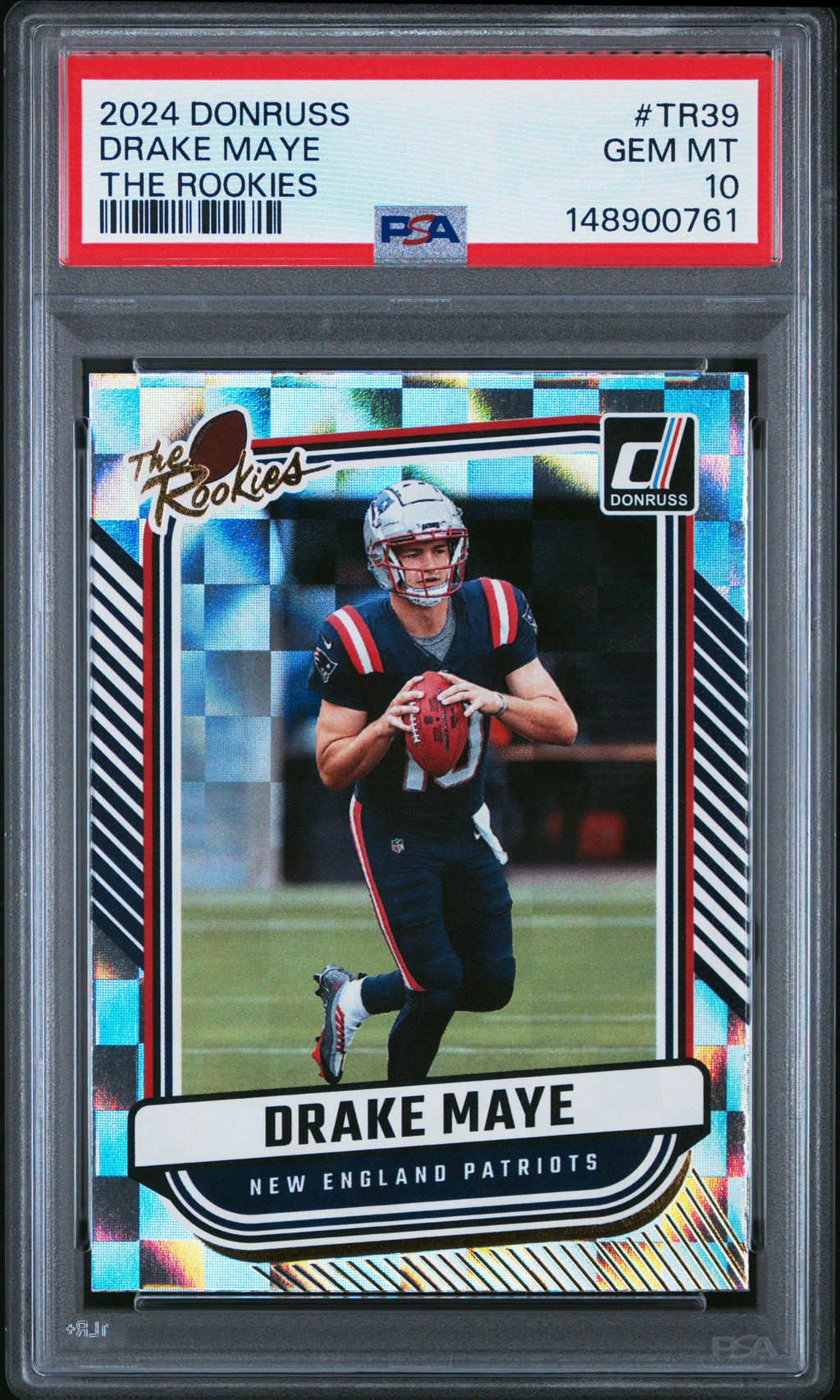2024 Panini Donruss The Rookies #TR39 Drake Maye PSA 10
