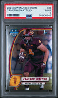 2024 Bowman University Chrome #37 Cameron Skattebo PSA 9