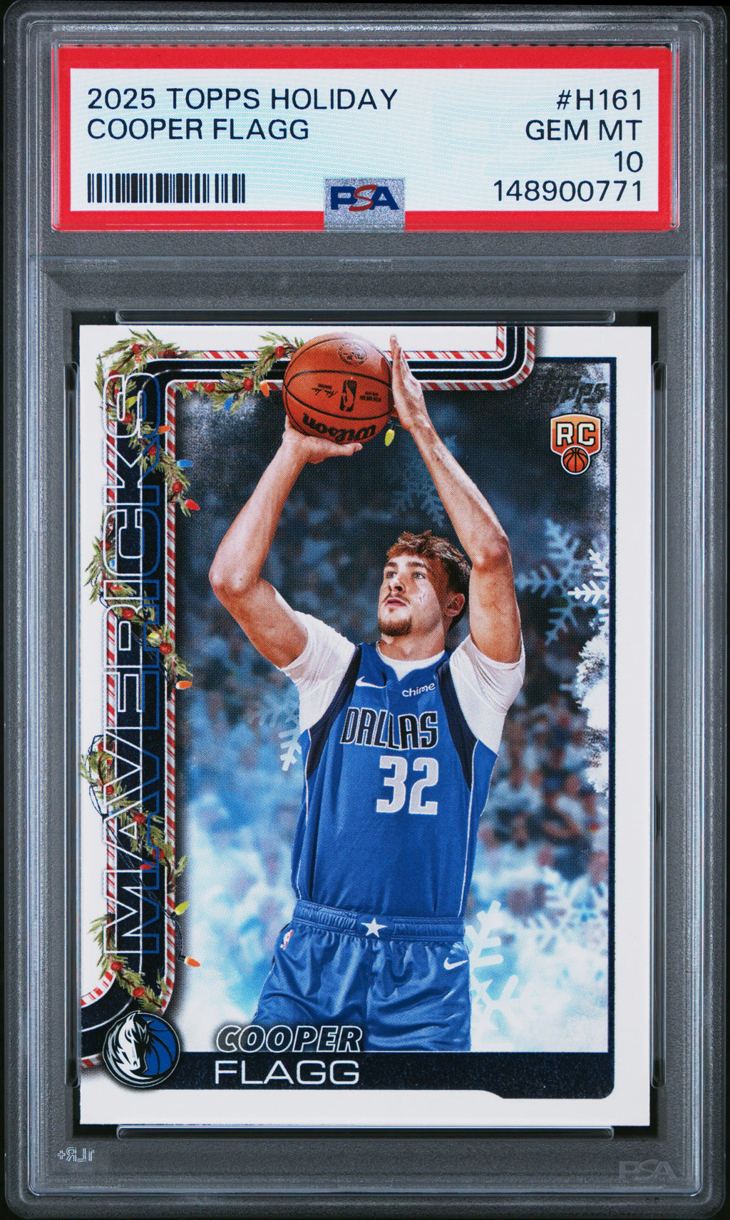 2025 Topps Holiday #H161 Cooper Flagg PSA 10