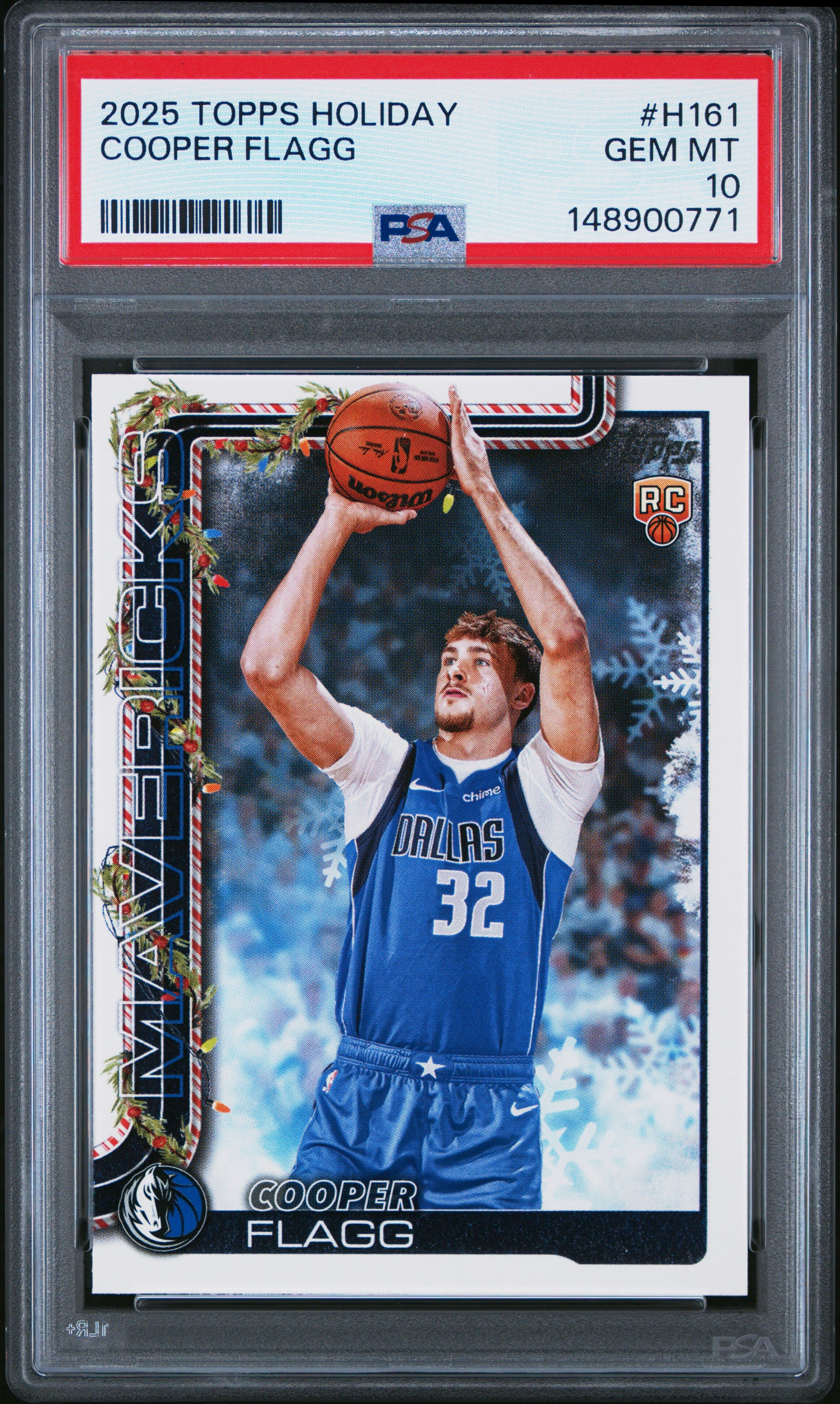 2025 Topps Holiday #H161 Cooper Flagg PSA 10