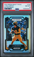 2024 Panini Prizm Draft Picks #132 Jj Mccarthy Silver Prizm PSA 8