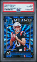 2024 Panini Donruss Rated Rookies Retro #16 Drake Maye PSA 10
