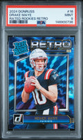 2024 Panini Donruss Rated Rookies Retro #16 Drake Maye PSA 9