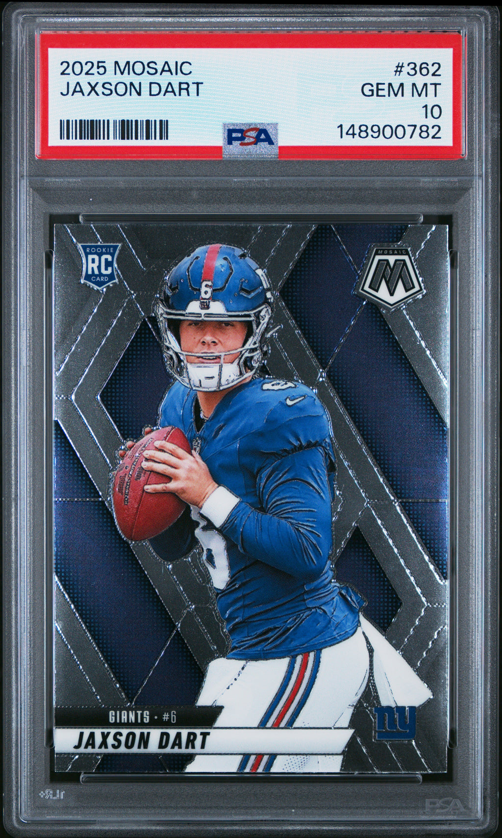 2025 Panini Mosaic #362 Jaxson Dart PSA 10