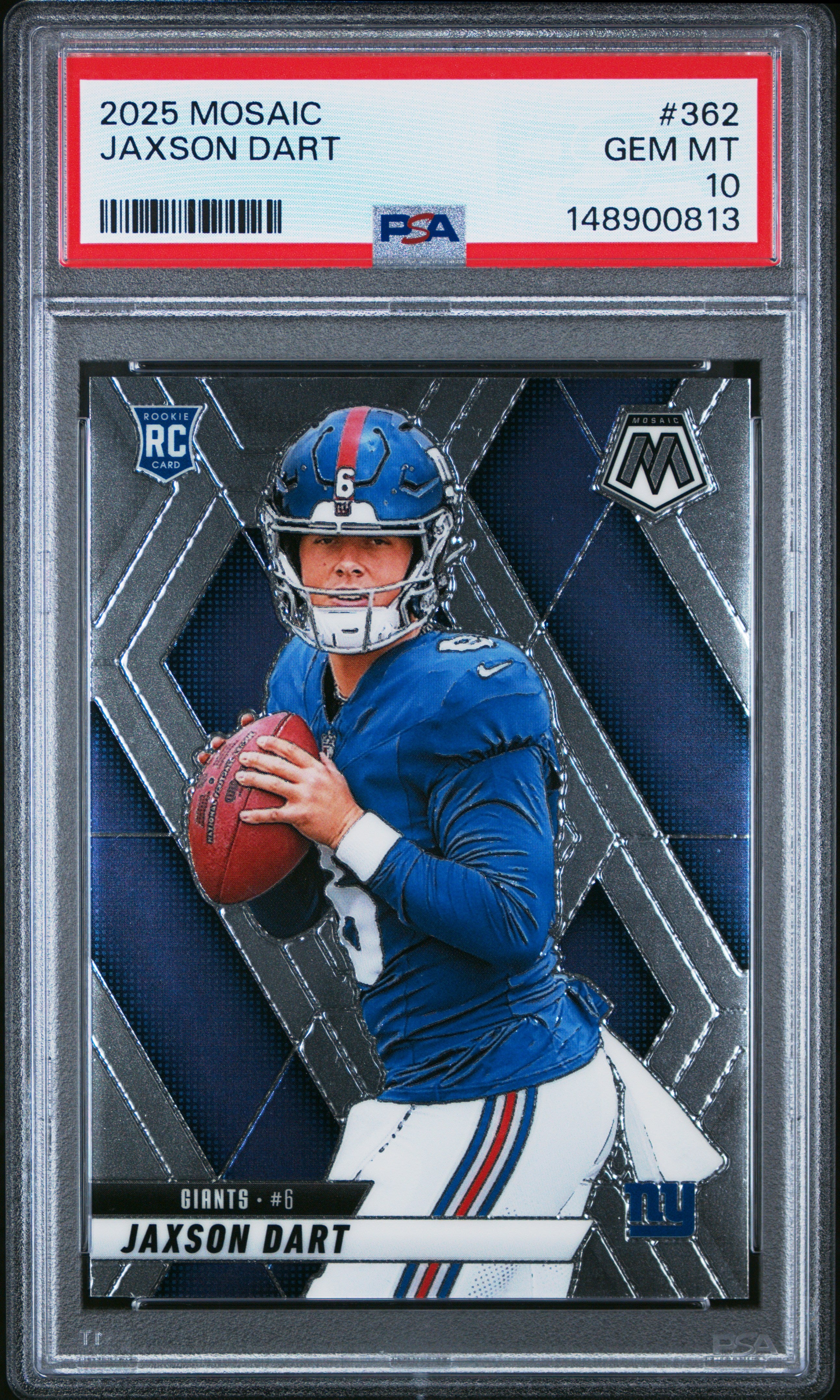 2025 Panini Mosaic #362 Jaxson Dart PSA 10