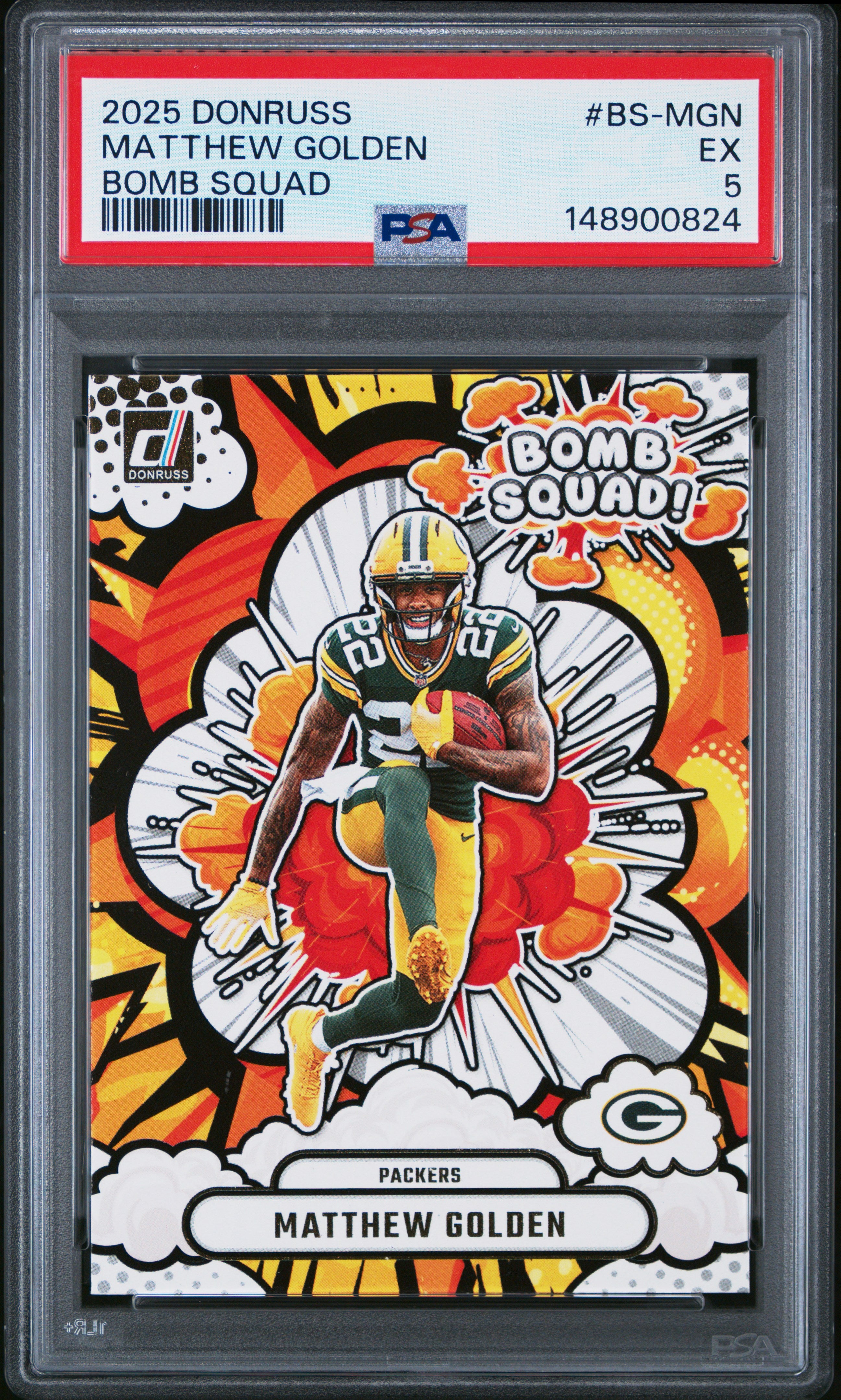 2025 Panini Donruss Bomb Squad #BS-MGN Matthew Golden PSA 5