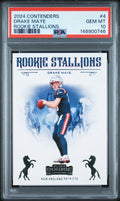 2024 Panini Contenders Rookie Stallions #4 Drake Maye PSA 10